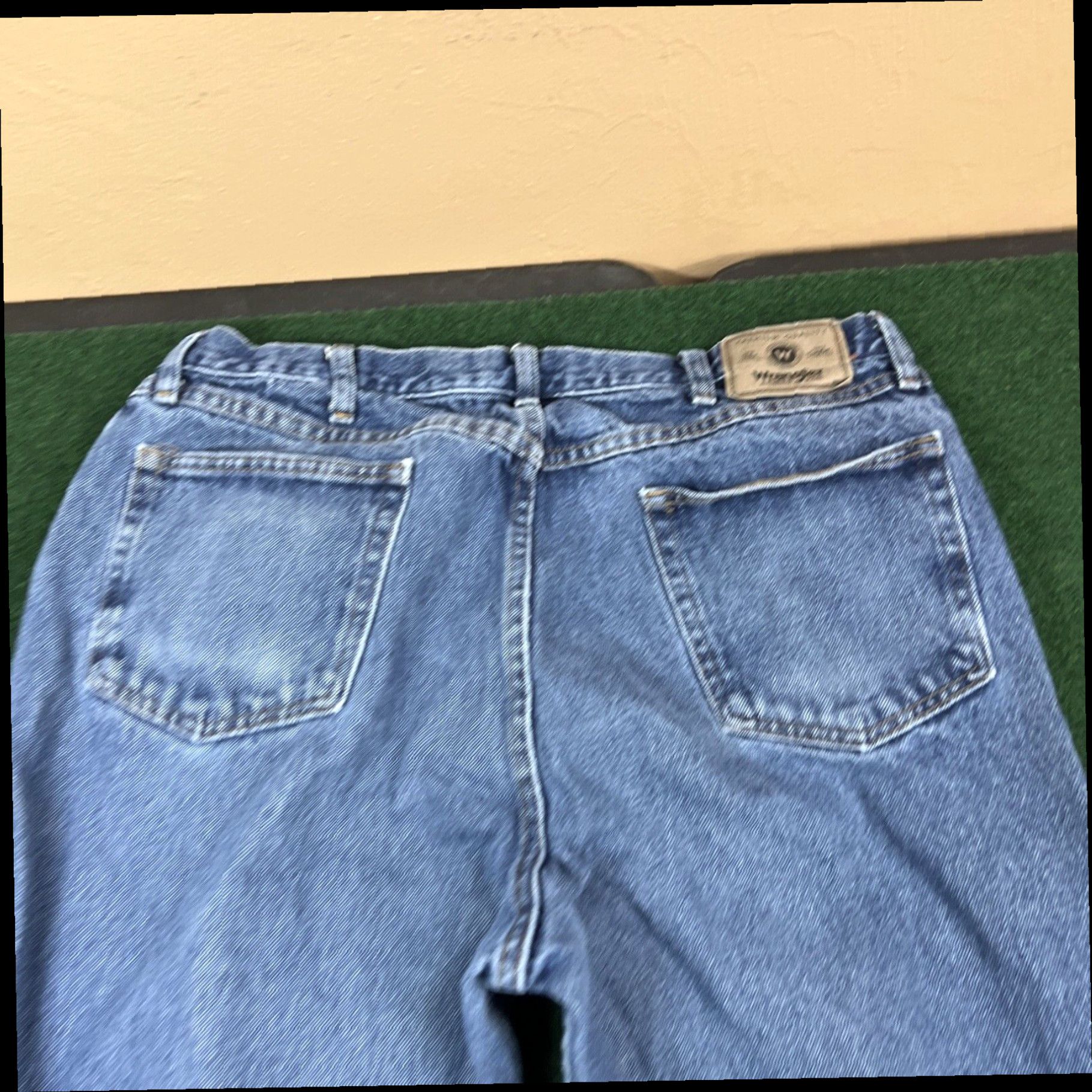 Wrangler Wrangler Original Fit Mens Sz 38x34 Jeans Fast Shipping Washed Clean Size US 38 / EU 54 - 3 Thumbnail