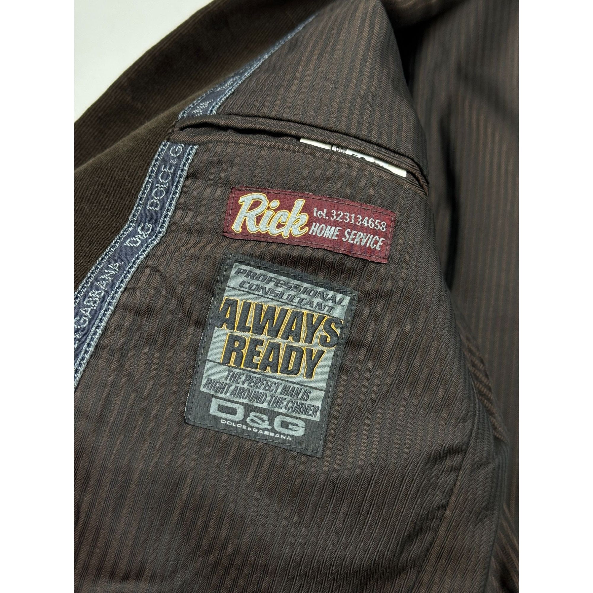 Dolce & Gabbana Dolce & Gabbana Vintage Cotton Corduroy Blazer (Y1260) Size 42R - 7 Thumbnail