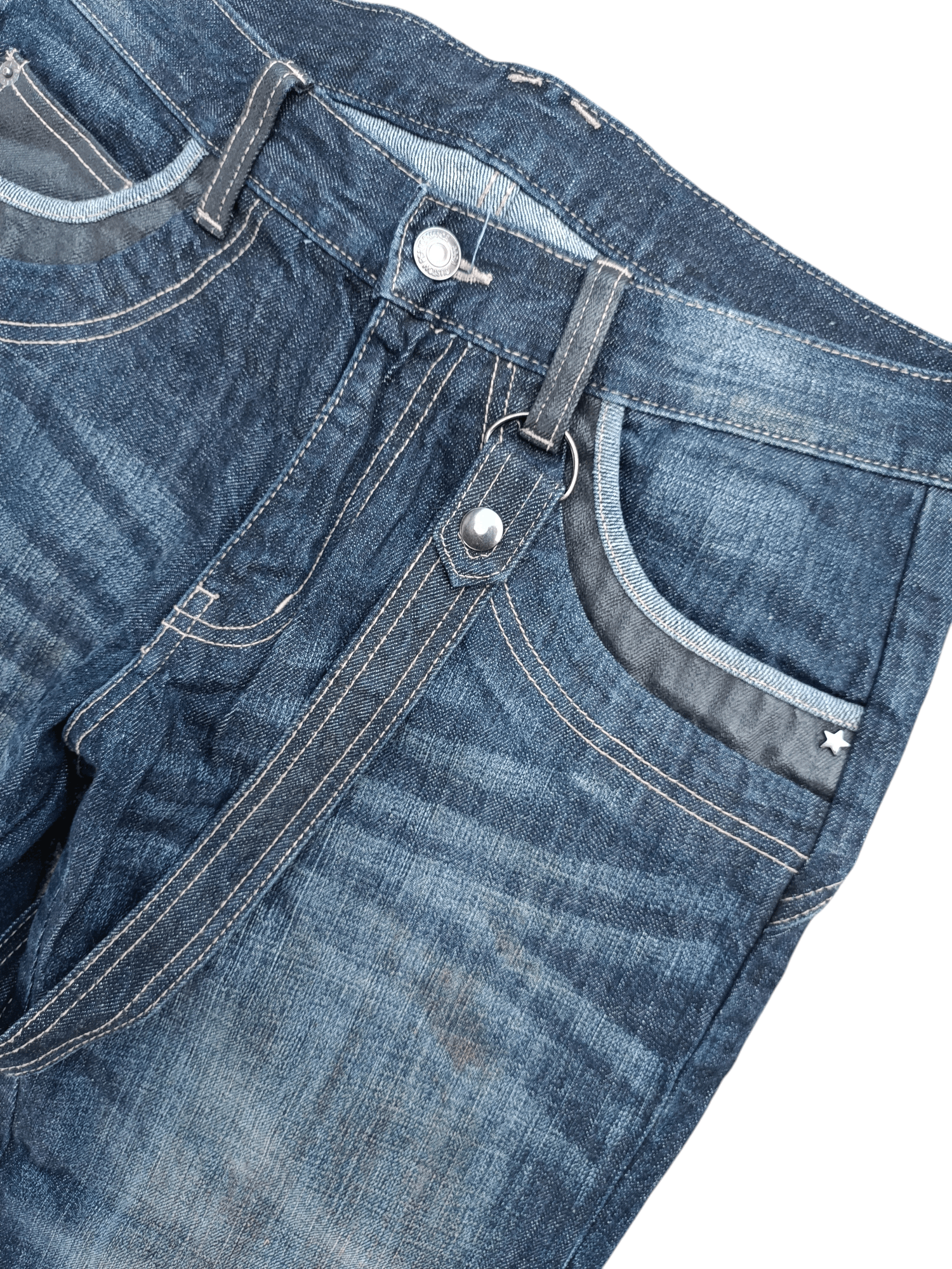 14th Addiction SICK RARE 🔥 PPFM WITH STRAP WHISKERS FADED DENIM Size US 30 / EU 46 - 10 Thumbnail