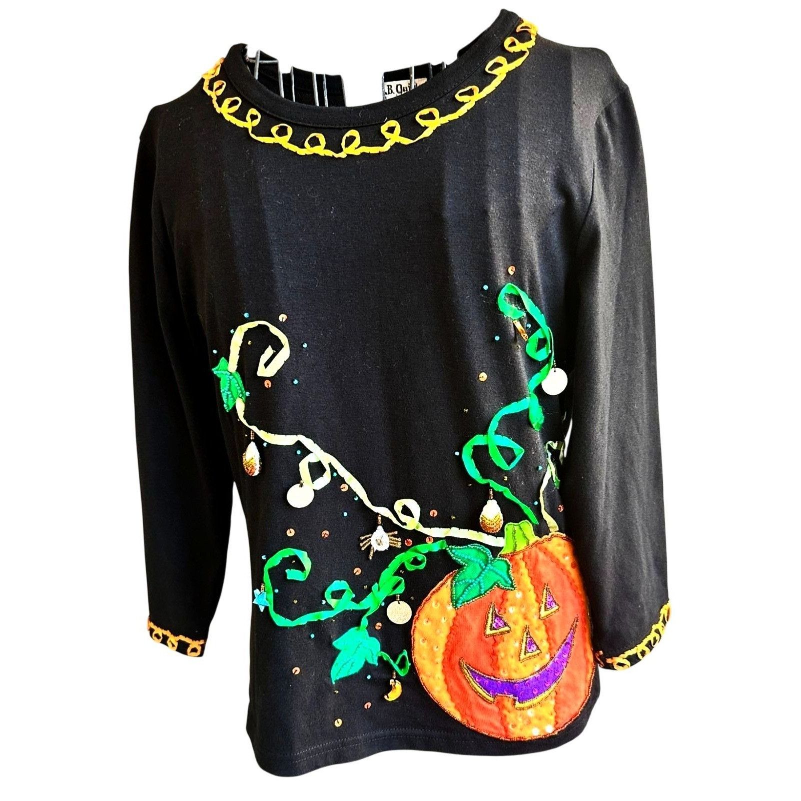 Other VTG Jack B Quick Jack O Lantern Top Small Halloween Black Size S / US 4 / IT 40 - 10 Thumbnail