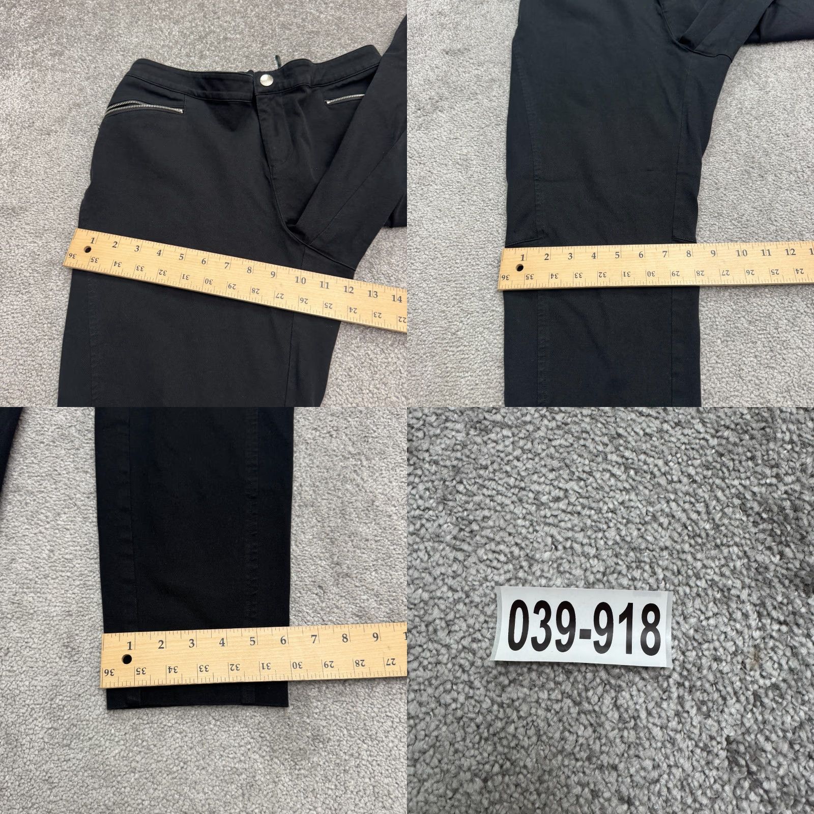 Ralph Lauren Lauren Ralph Lauren Tapered Leg Trouser Pants Womens 16W Plus Black ZIp Pocket Casual Workwear Shirt? Size 38" / US 16 / IT 52 - 9 Thumbnail