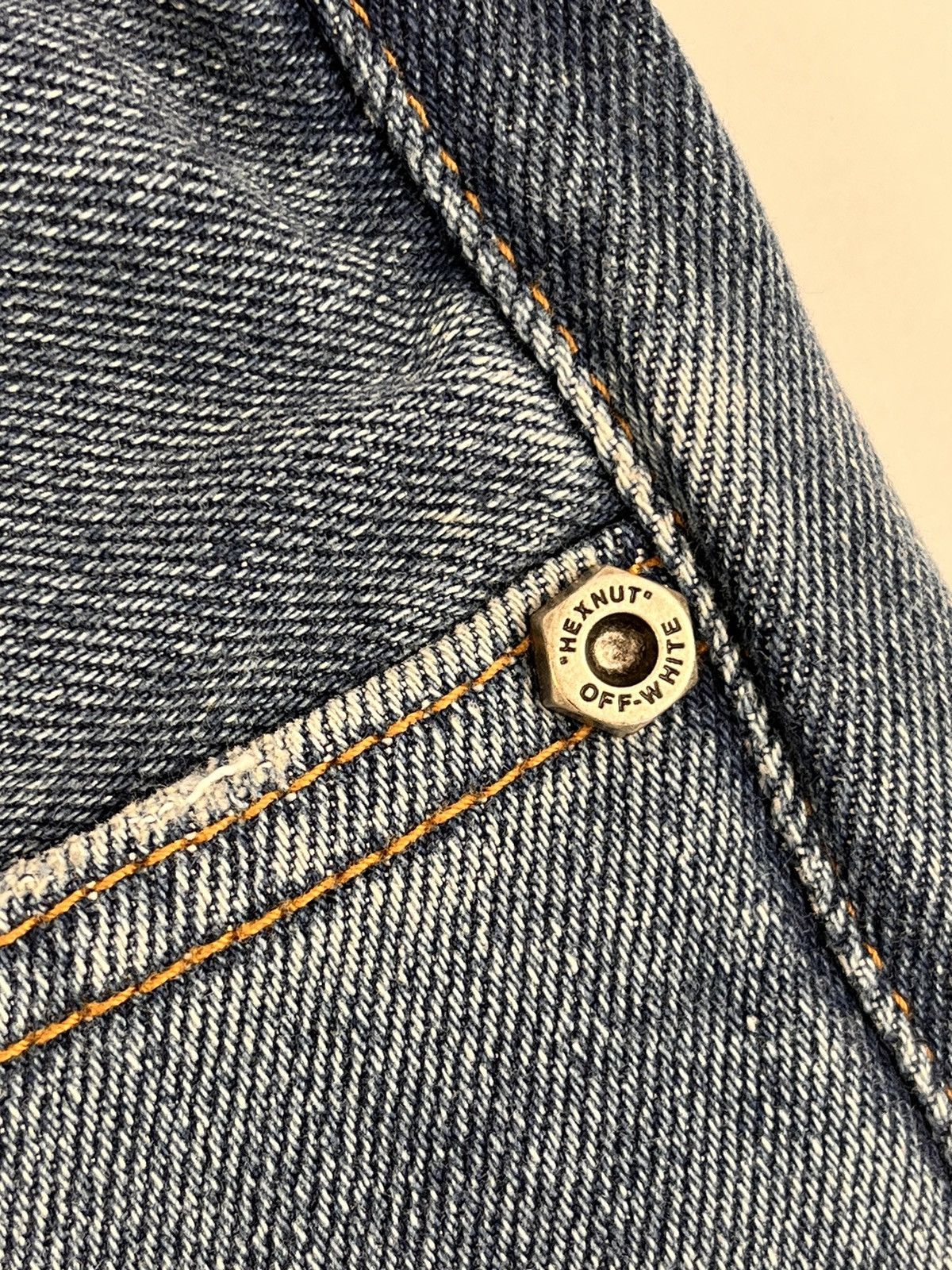 Off-White LOGO PLACK DENIM JEANS Size US 32 / EU 48 - 7 Thumbnail