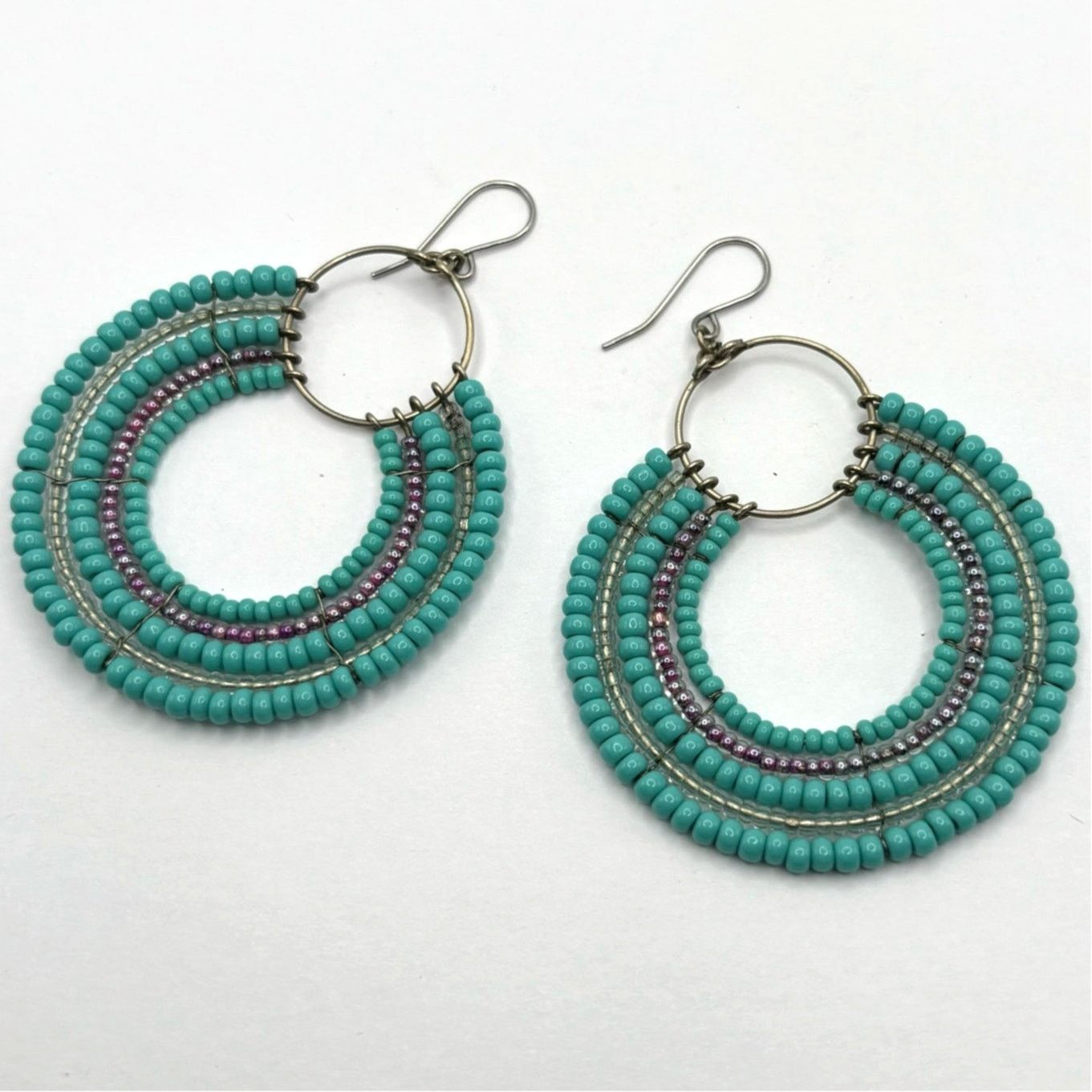 Other Western Turquoise Beaded Earrings Size ONE SIZE - 3 Thumbnail