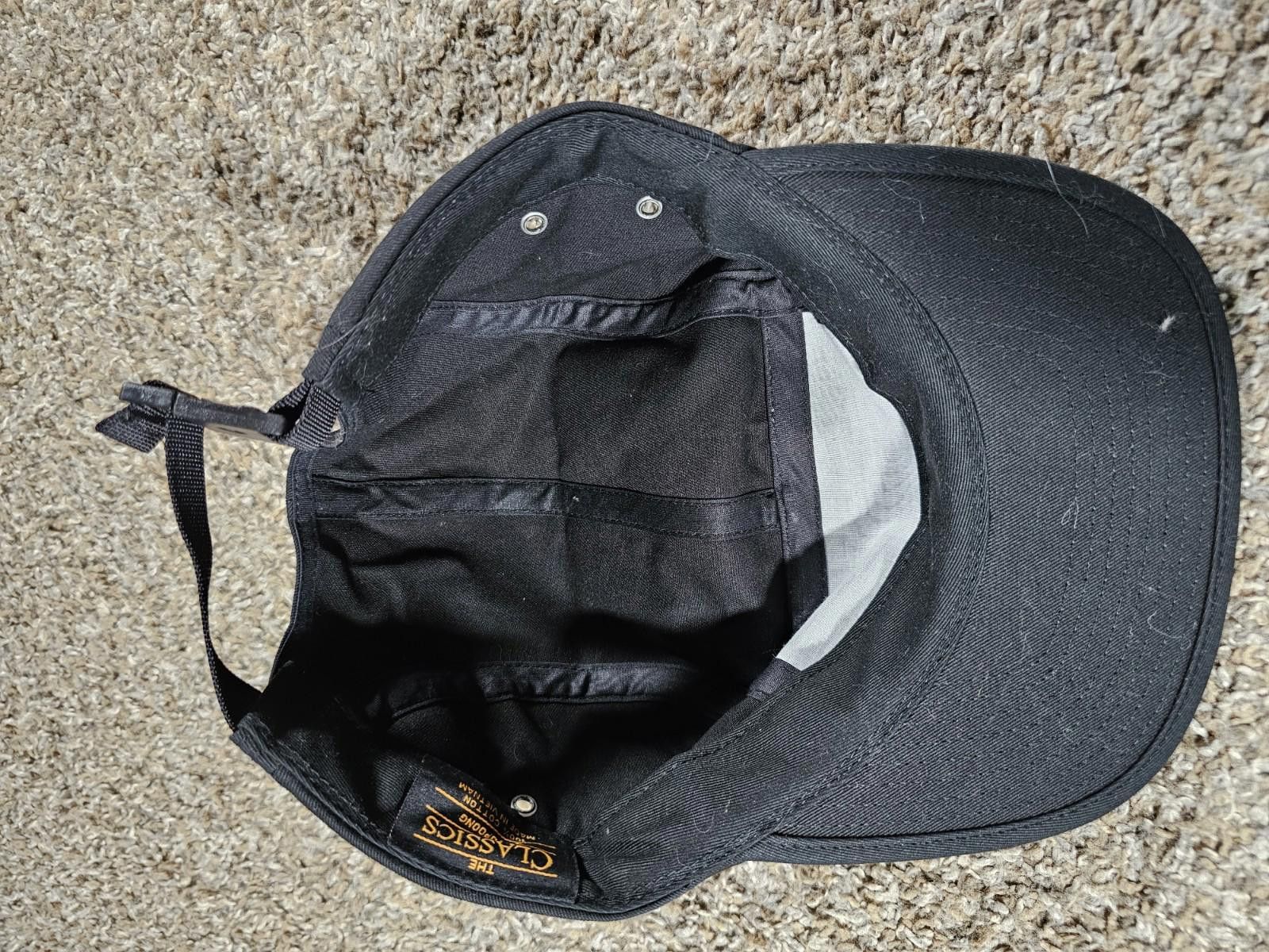 Yupong The Classics Yupoong Strapback Panel Hat Black Size ONE SIZE - 5 Thumbnail