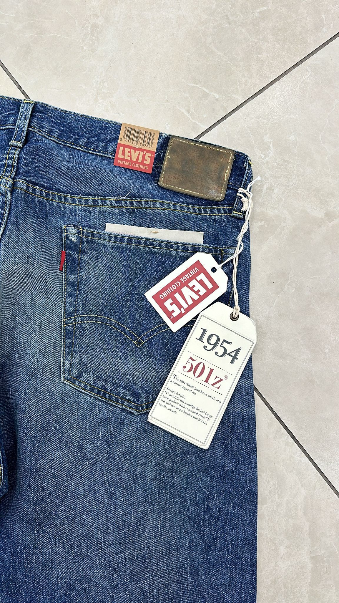 Levi's Vintage Clothing LVC Levi's Vintage Clothing 1954 501Z XX BigE Selvedge Jeans Size US 36 / EU 52 - 4 Thumbnail