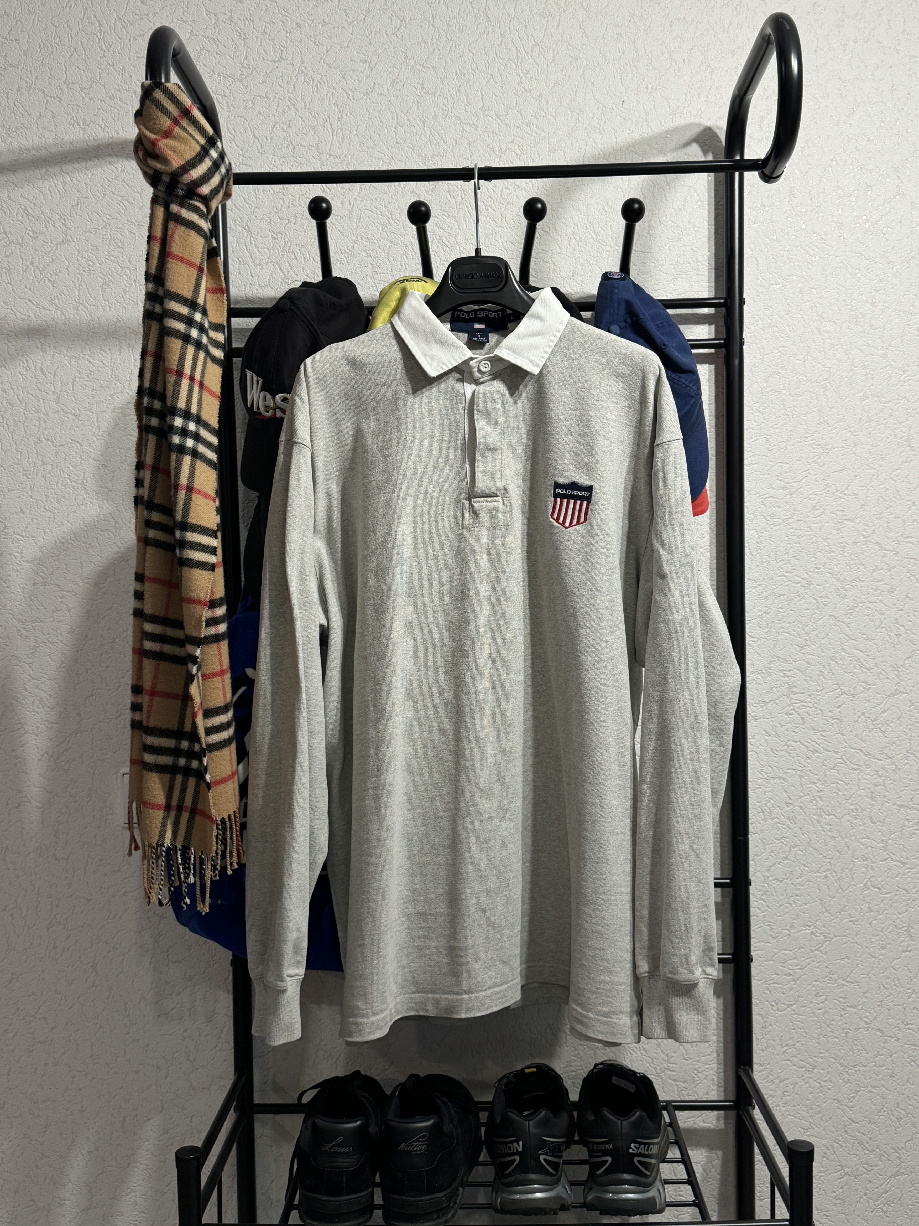 Polo Ralph Lauren Polo Sport USA Rugby Shirt Grey Size US L / EU 52-54 / 3 - 2 Thumbnail