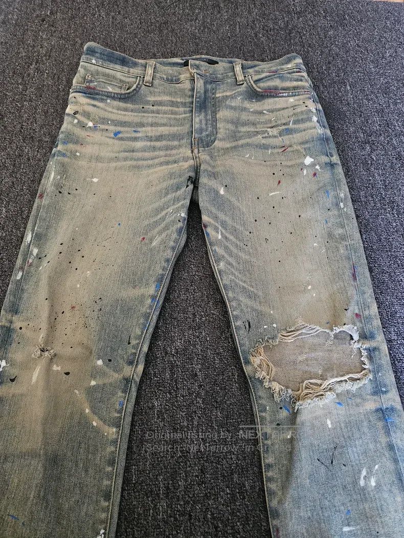 Amiri Amiri Denim pants, mud wash Size US 33 - 2 Thumbnail