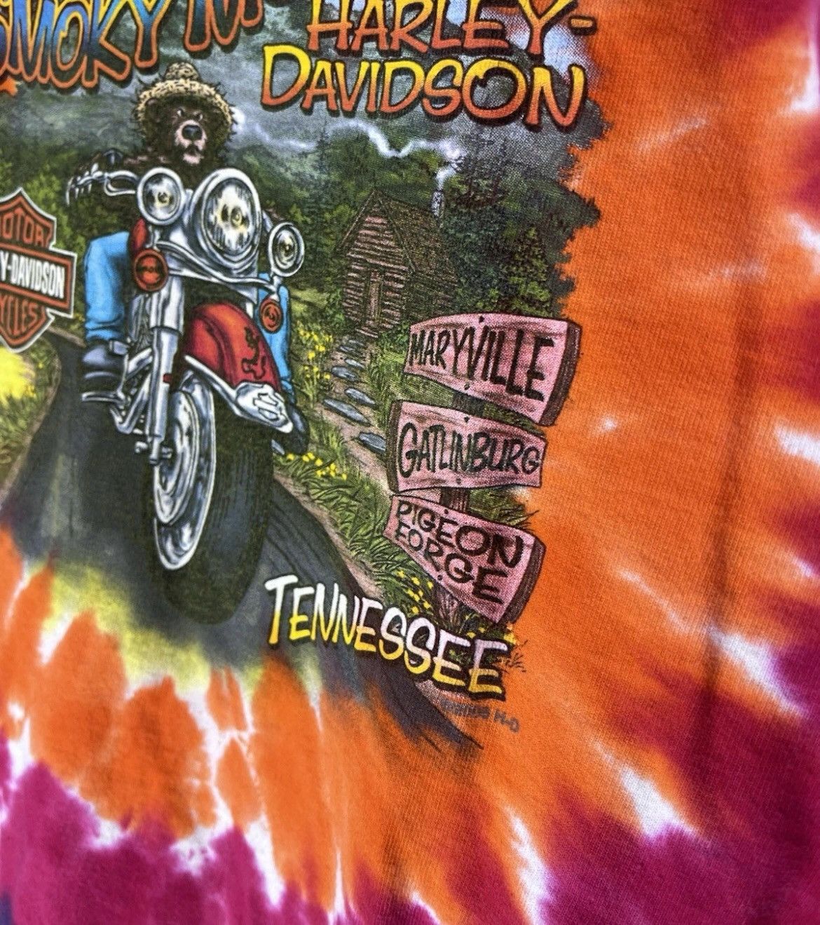 Harley Davidson Harley Davidson T-Shirt Long Multicoloured 2008 Vintage Size US S / EU 44-46 / 1 - 9 Thumbnail