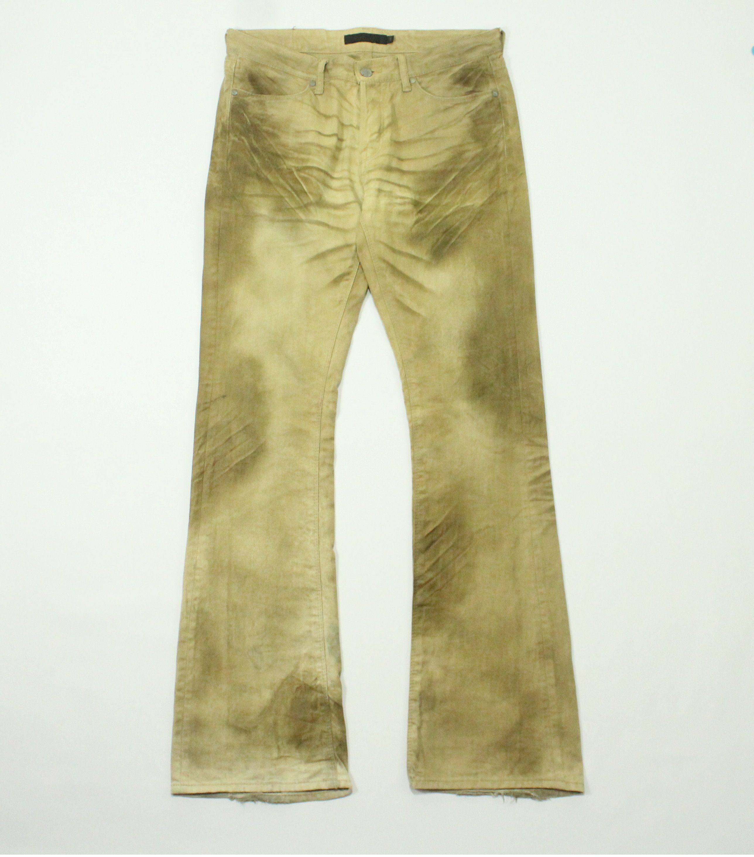 GOSTAR DE FUGA FLARED 🔥 FUGA Claw Mark Waxed Coated Bootcut Bell Bottom Size US 32 / EU 48 - 1 Thumbnail