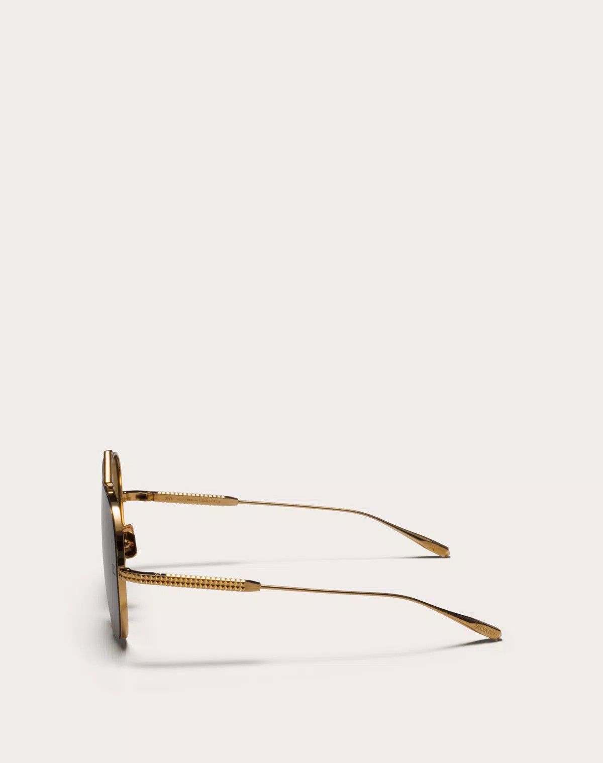 Valentino oc11z0625 Size:64/Pilot Titanium Stud Frame in Golden Size ONE SIZE - 3 Thumbnail