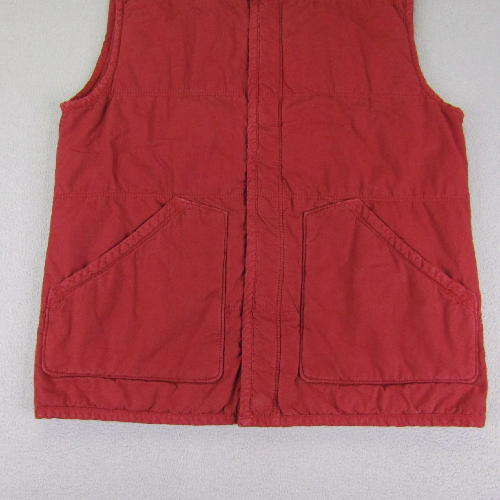 Lucky Brand VINTAGE Lucky Brand Men’s Vest Quilted Thermal Lined Snap Front Casual Small Red Outdoor Size US S / EU 44-46 / 1 - 3 Thumbnail