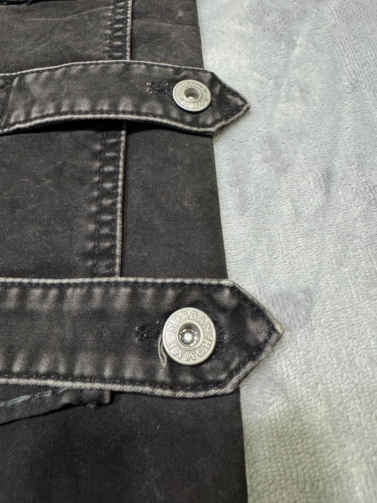 Morgan Homme Japanese brand x Morgan Homme strap bondage flared trousers Size US 31 - 18 Thumbnail