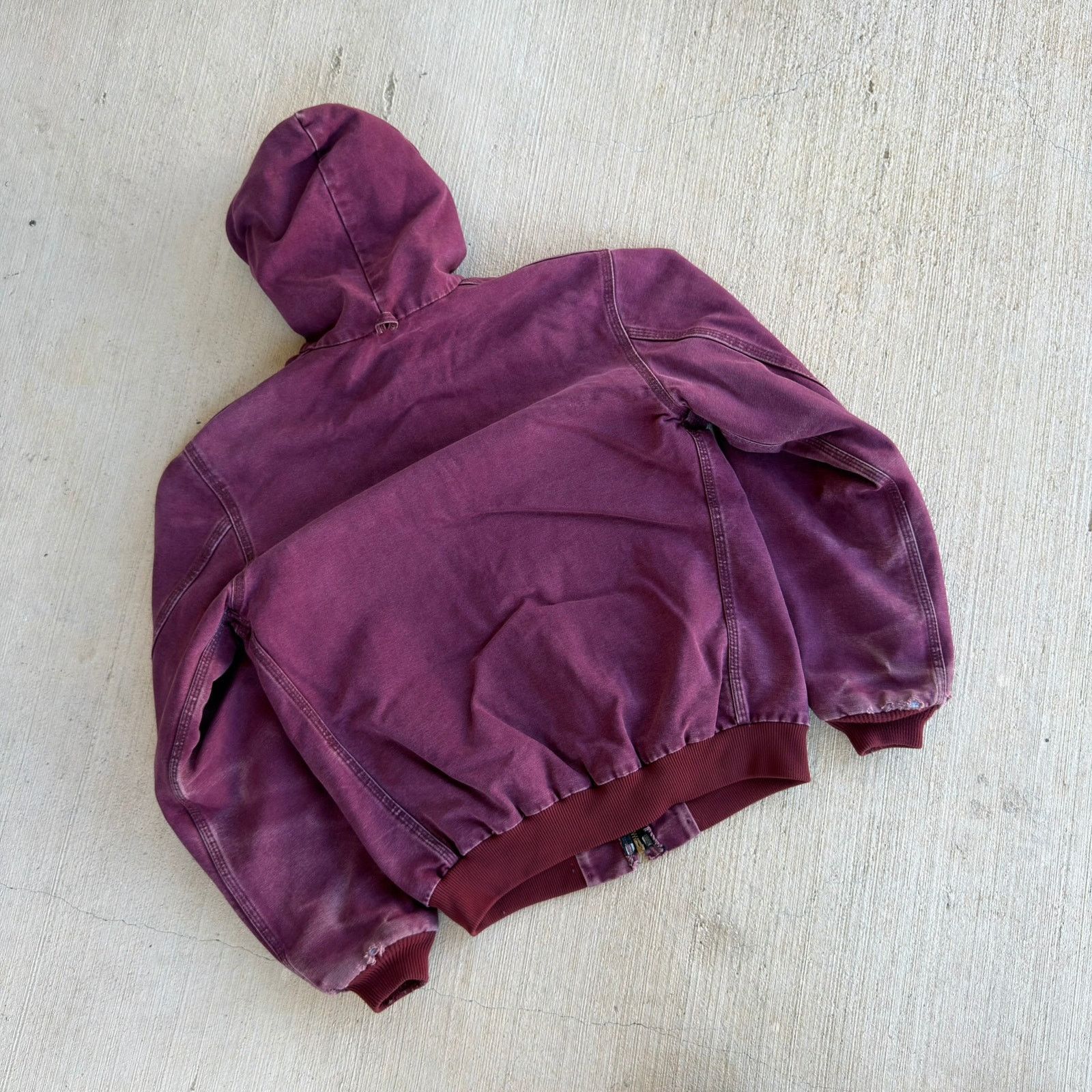 Carhartt × Vintage Carhartt YOUTH JQ646 Red hooded work wear jacket Size US XL / EU 56 / 4 - 5 Thumbnail