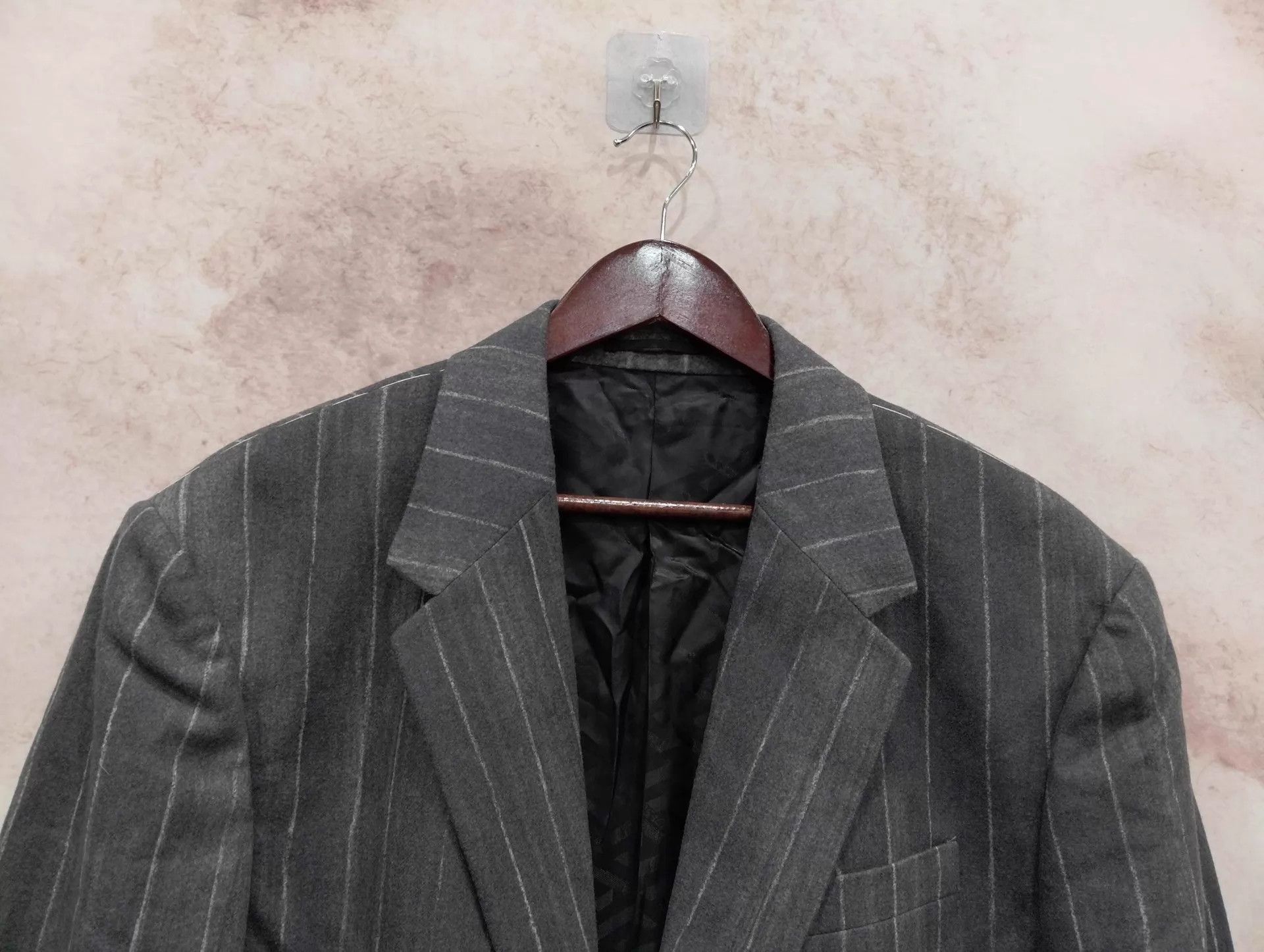 Versace VERSACE Striped Long Sleeve Blazer 50 Size 50R - 3 Thumbnail