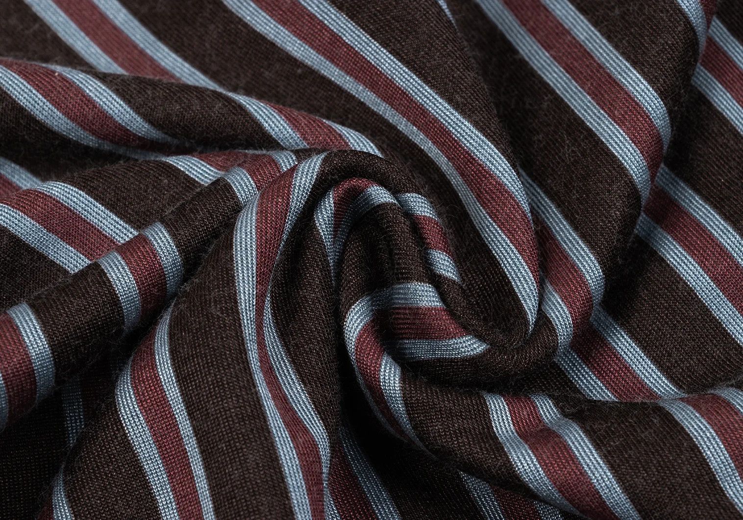 Jean Paul Gaultier Nylon Cotton Metallic Striped T-Shirt in Brown, Red, Blue Size US M / EU 48-50 / 2 - 11 Thumbnail