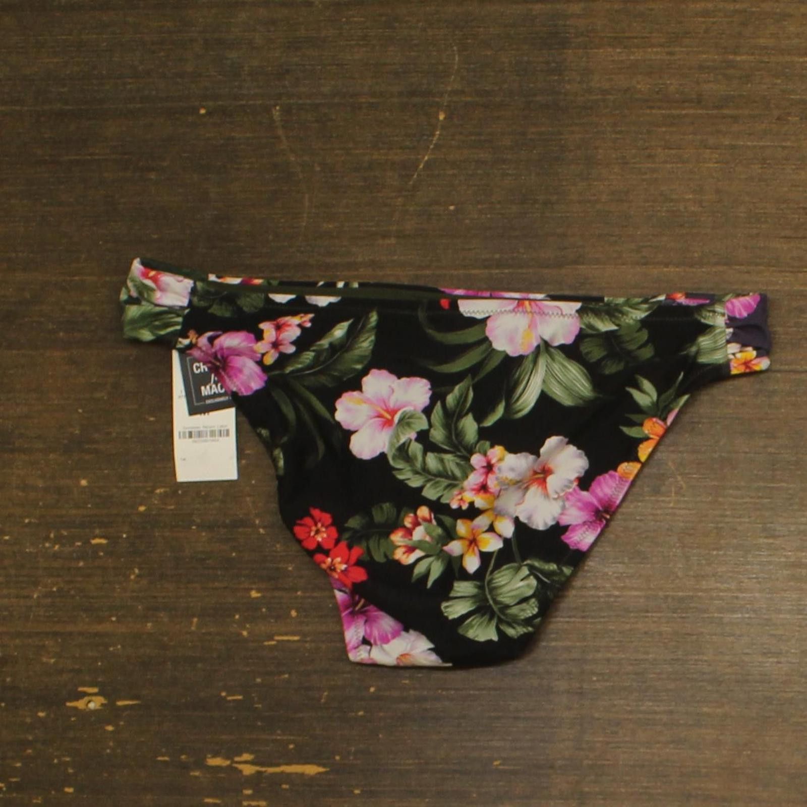 Bar III Nwt Bar Iii Side-tab Bikini Bottom Mbth25501 Multi Black M Size ONE SIZE - 2 Thumbnail
