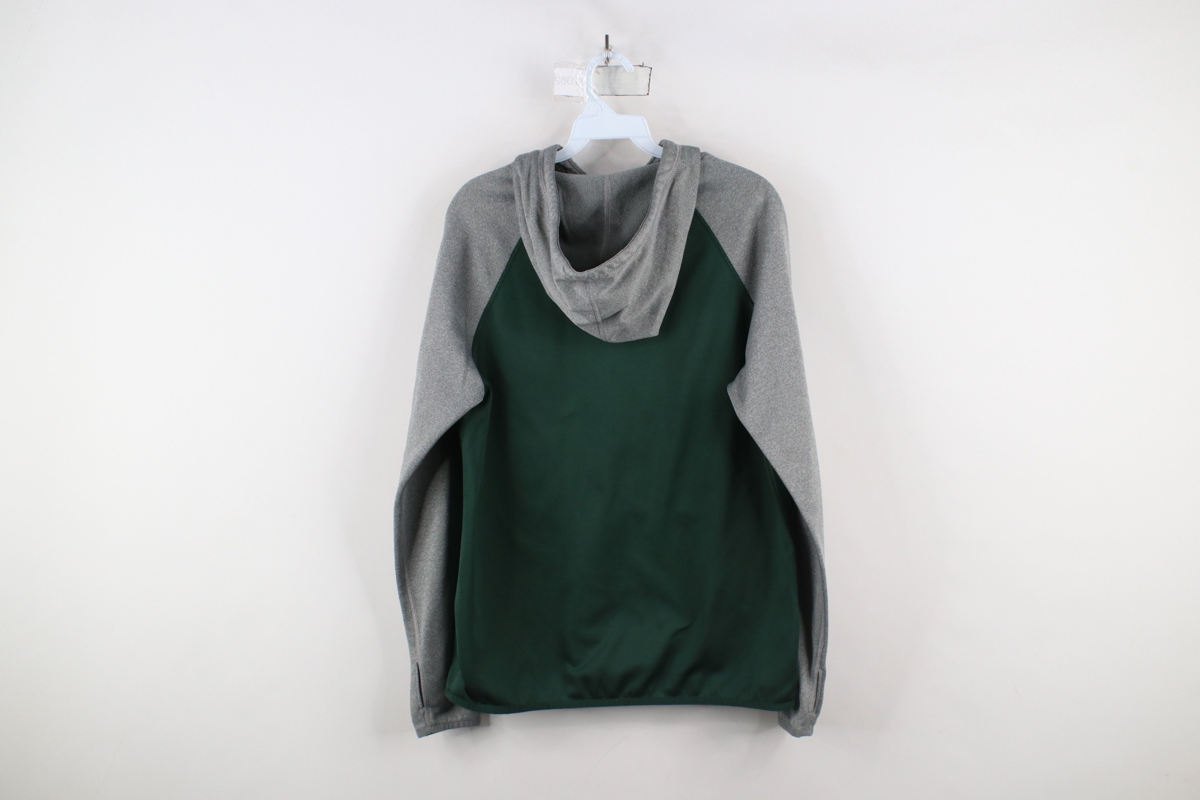 Nike × Vintage Nike Therma Fit State University Hoodie Sweatshirt Green Size M / US 6-8 / IT 42-44 - 12 Thumbnail