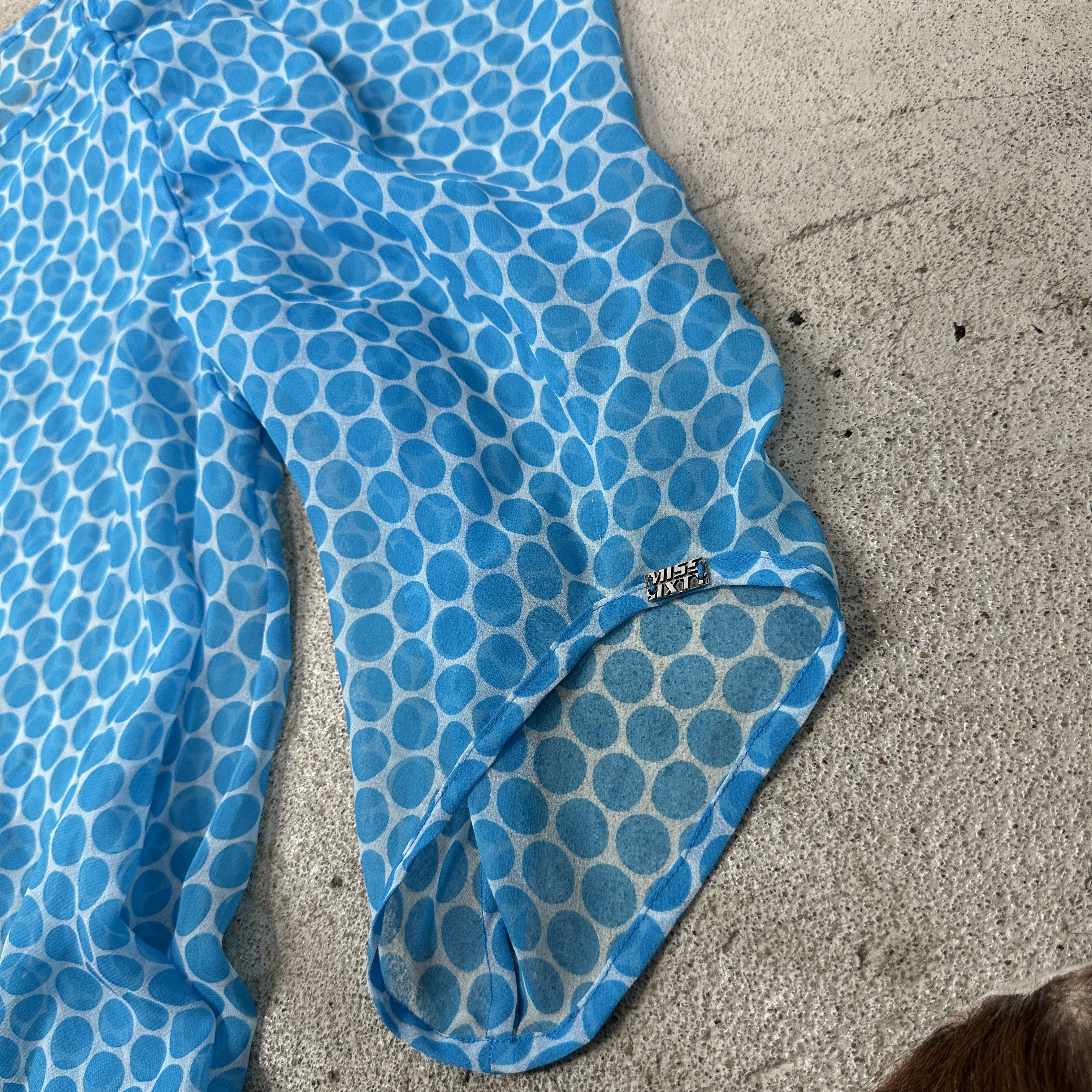 Miss Sixty Vintage Old Money Dot Print Miss Sixty Meshtop Y2K Size L / US 10 / IT 46 - 3 Thumbnail