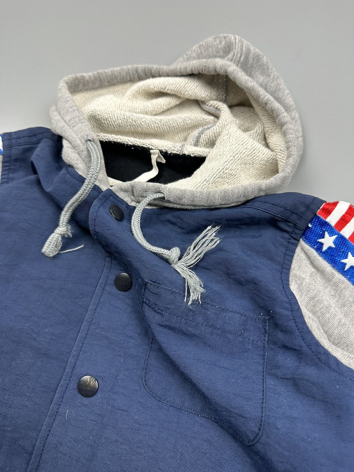 Hysteric Glamour × Japanese Brand Hysteric Mini Kids American Flag Button Hoodies Size XXS / US 00 / IT 34 - 5 Thumbnail
