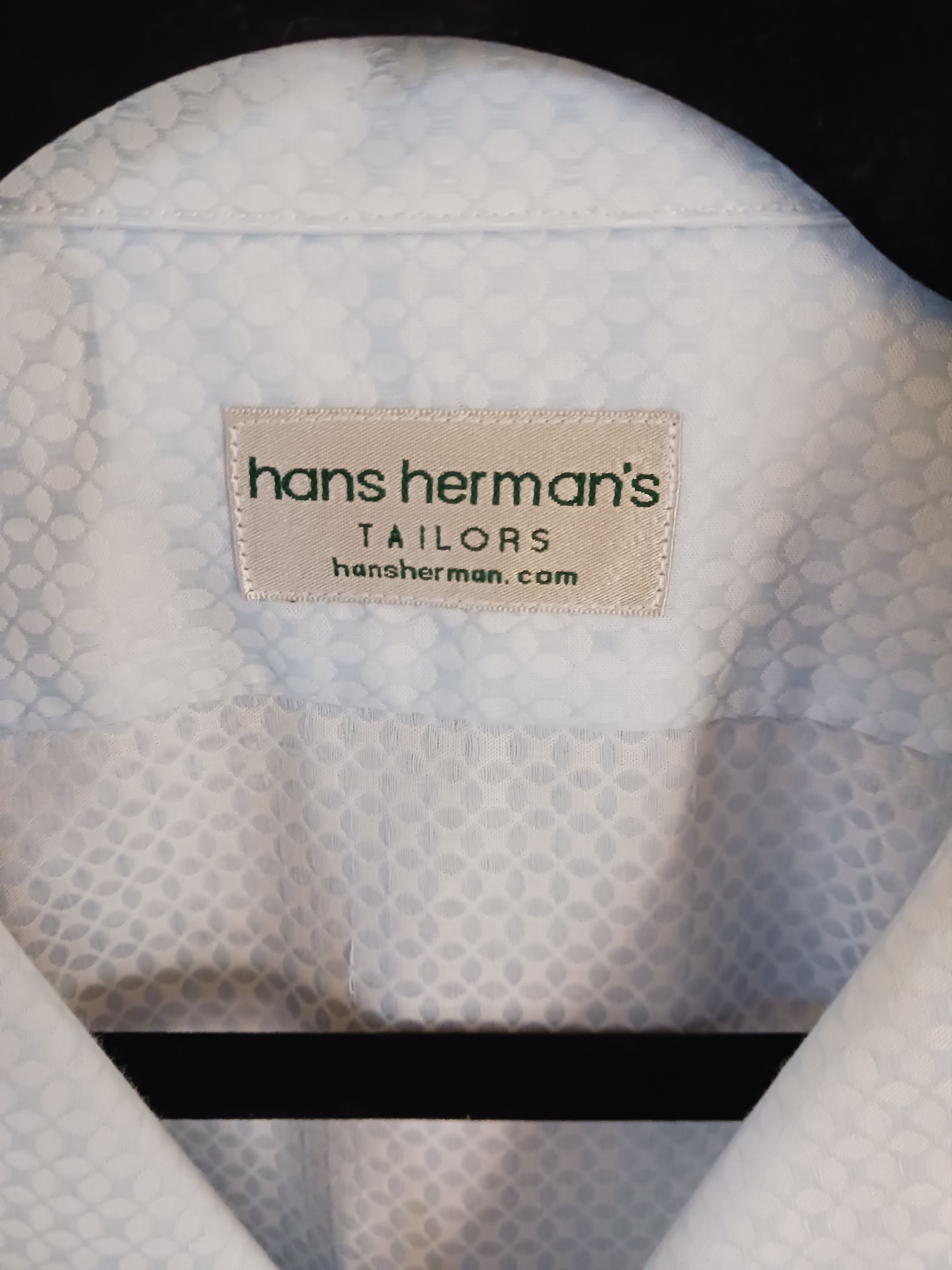 Vintage Vintage Hans Herman's Tailored Made Mod Dress Shirt Size US M / EU 48-50 / 2 - 3 Thumbnail