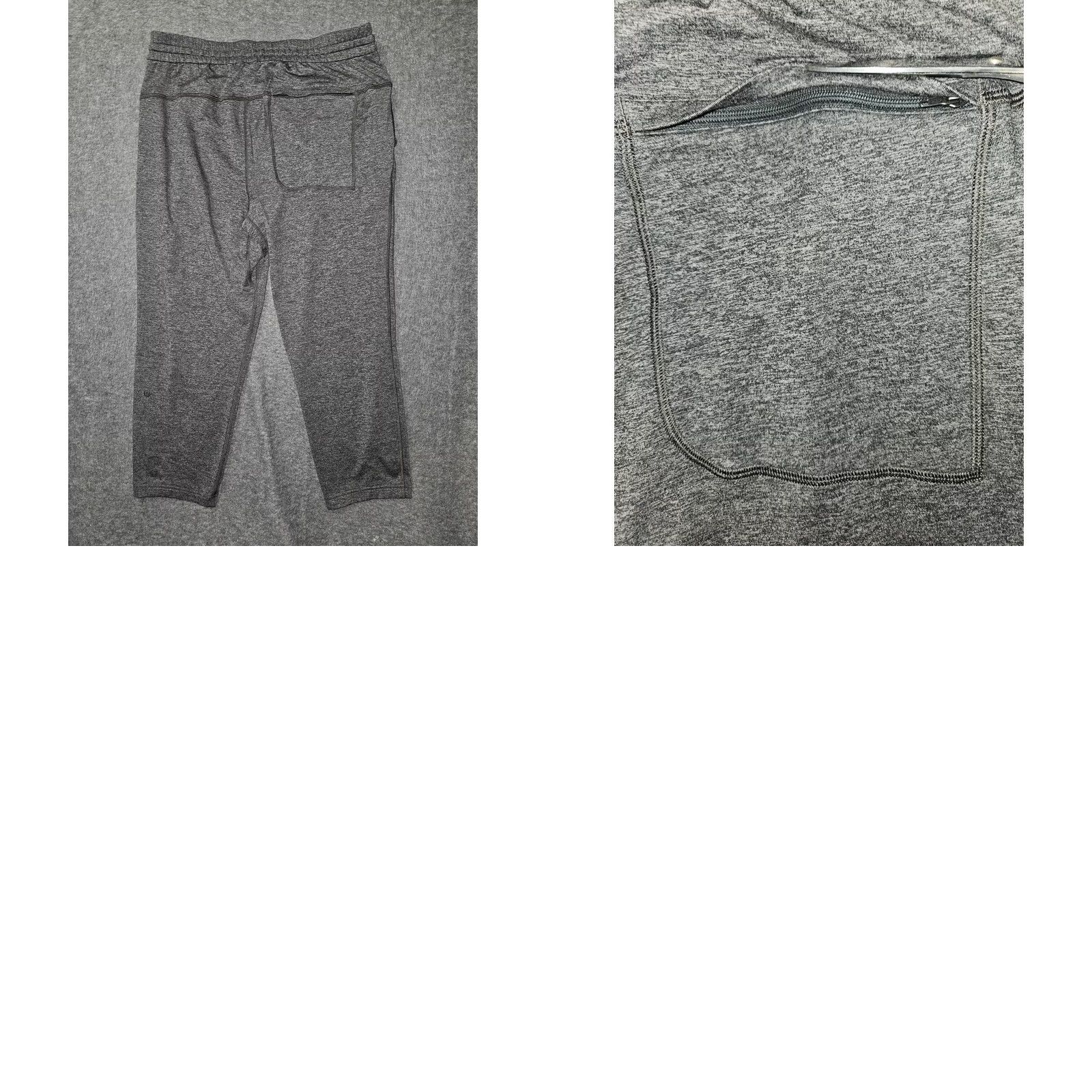 Lululemon Lululemon Pants Mens Large Gray Jogger Sweatpants Drawstring Recycled Polyester Heathered Dark Gray Pockets Logo Size US 33 - 8 Thumbnail