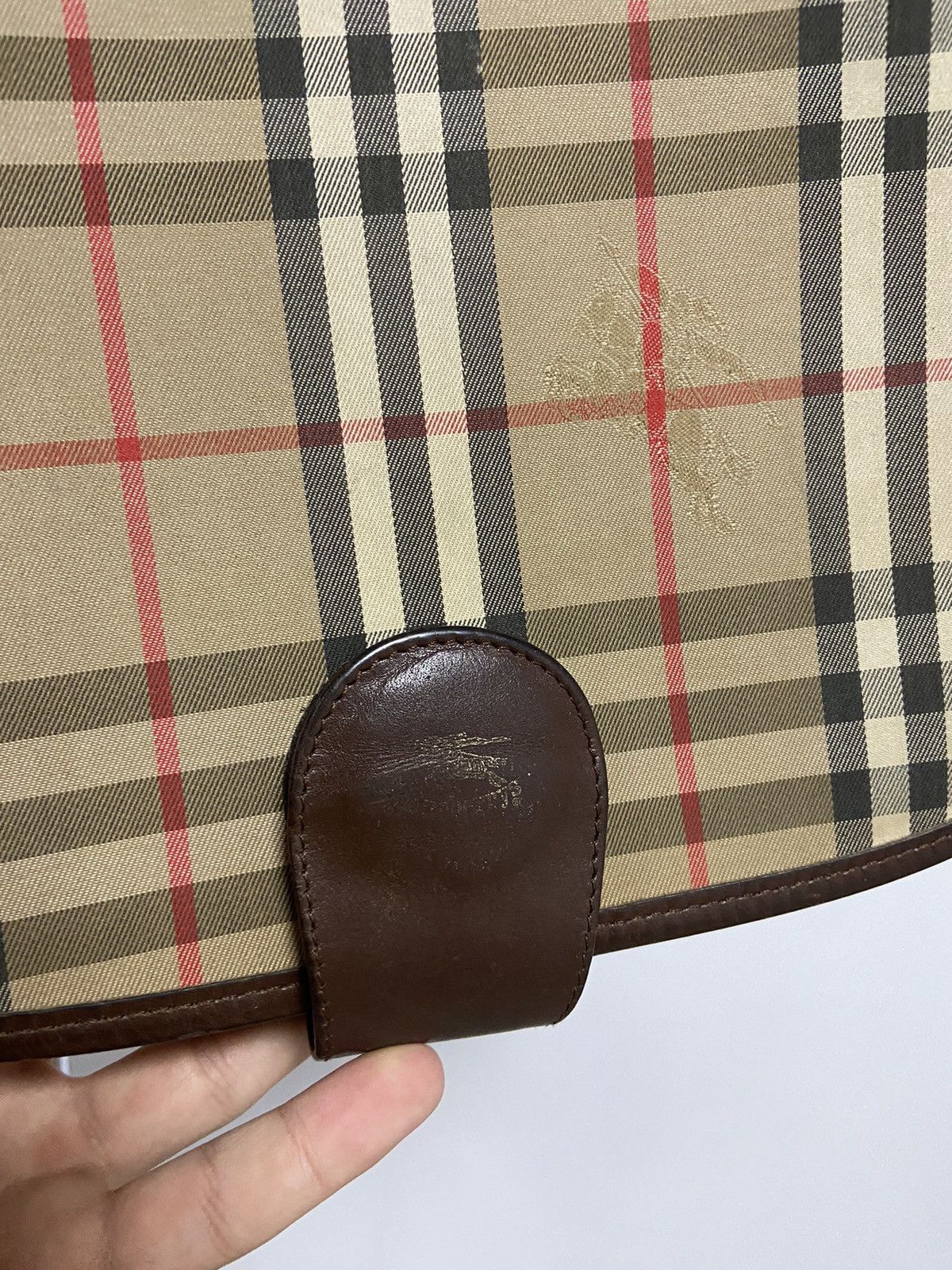 Burberry × Vintage Burberry Small Logo Vintage nova check Bag Luxury Size ONE SIZE - 3 Thumbnail