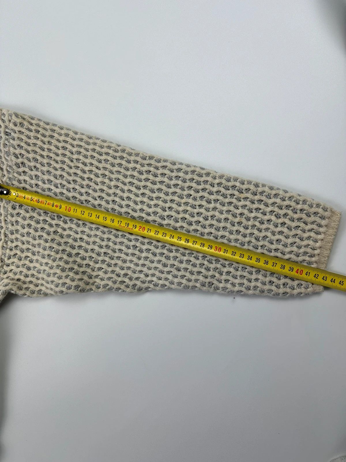 Marithe + Francois Girbaud Marithé + François Girbaud 1980 Mesh Wool Knit Sweater Cream Size S / US 4 / IT 40 - 15 Thumbnail