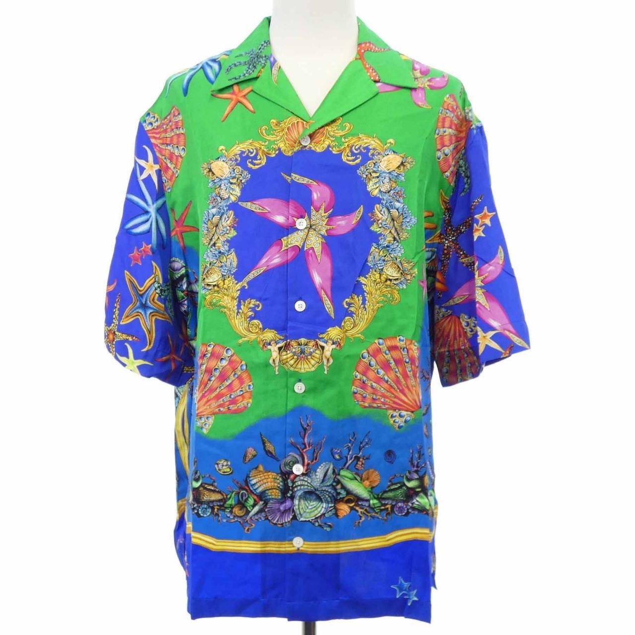 Versace Versace Versace Silk Short Sleeve Shirt Textile Tops A85919 1F01176 DUTY FREE for USA Size ONE SIZE - 1 Thumbnail