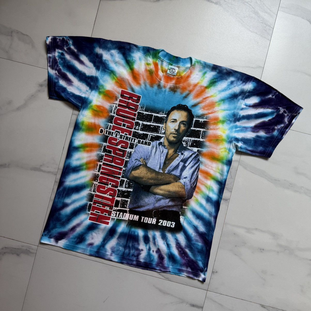 Band Tees Vintage Y2K Bruce Springsteen Stadium Tour T-Shirt Size US L / EU 52-54 / 3 - 4 Thumbnail