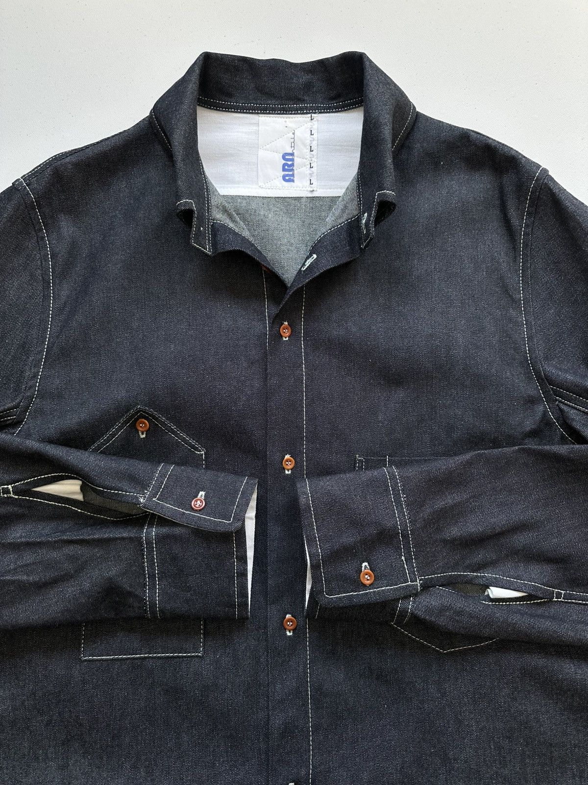 Nigel Cabourn Arn Mercantile Nigel Cabourn Denim Shirt Button Up Size US L / EU 52-54 / 3 - 7 Thumbnail