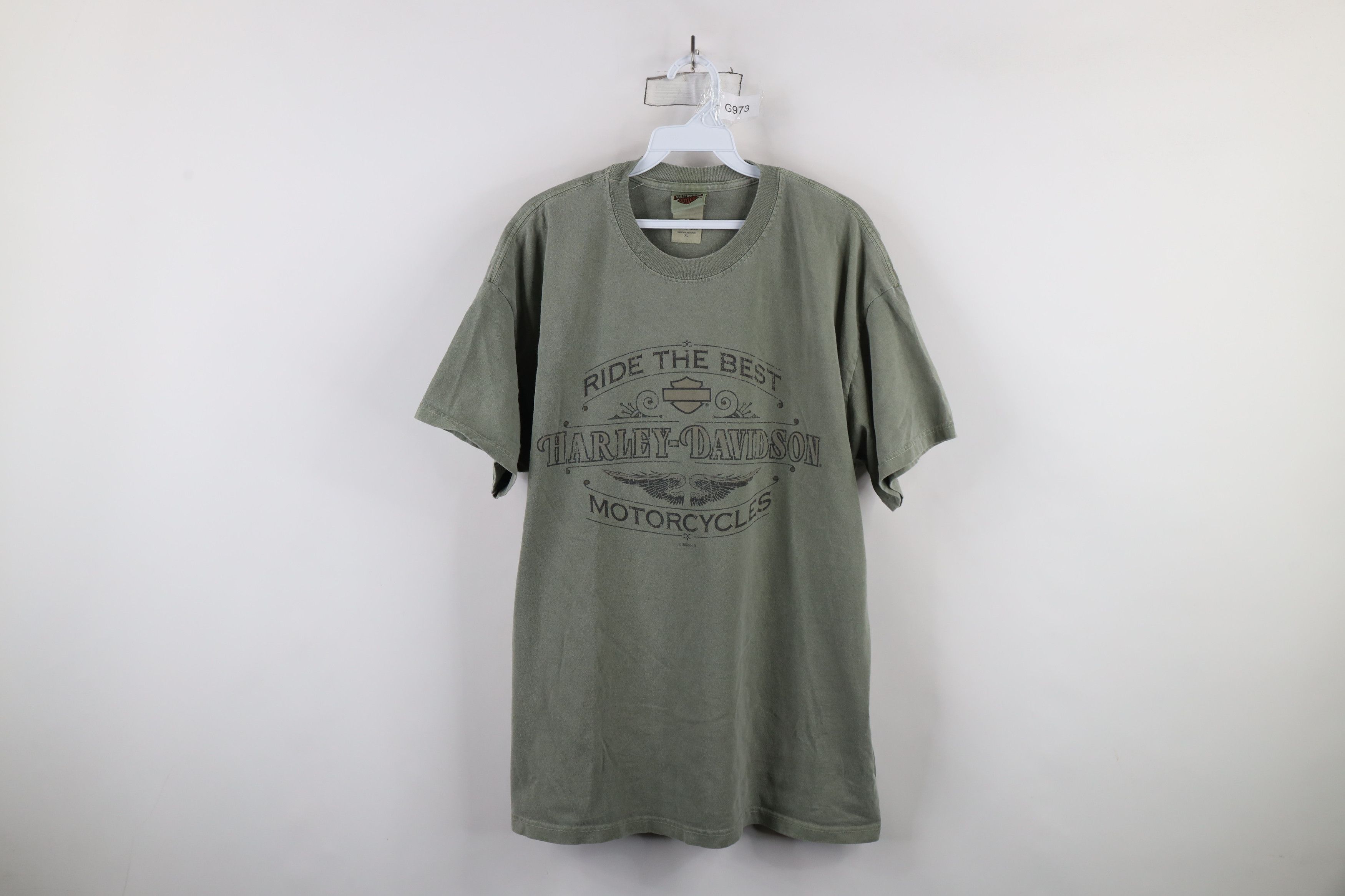 Harley Davidson × Vintage Vintage Y2K 2006 Harley Davidson Dragon T-Shirt Green USA Size US XL / EU 56 / 4 - 1 Thumbnail