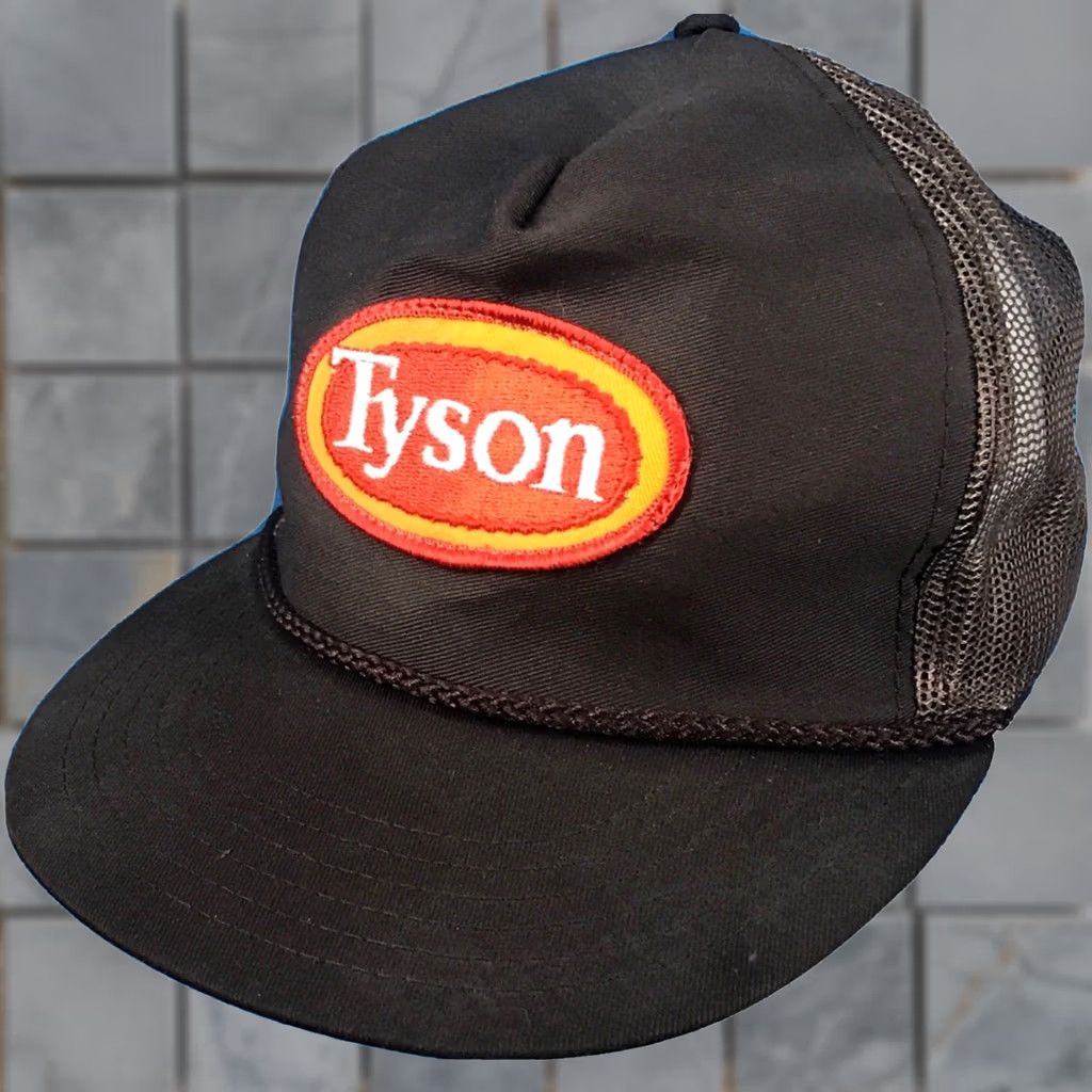 Vintage VINTAGE TYSON CHICKEN TRUCKER HAT Adjustable Brown 90s USA Mens Size ONE SIZE - 1 Thumbnail