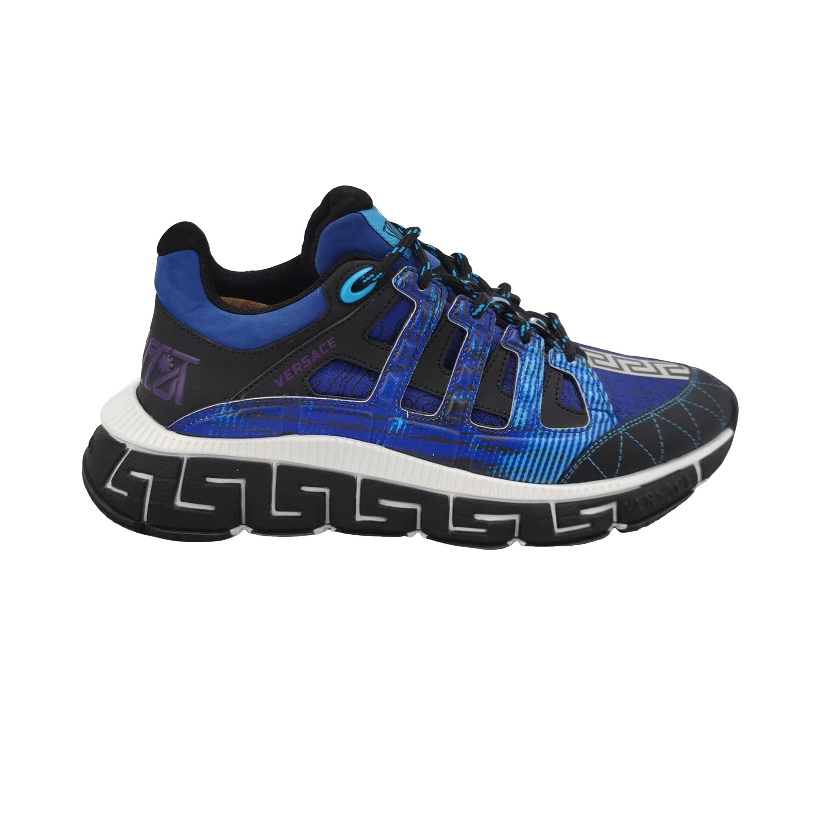Versace Versace Trigreca Blue Colorblock Sneakers 39 Size US 6 / EU 39 - 1 Thumbnail