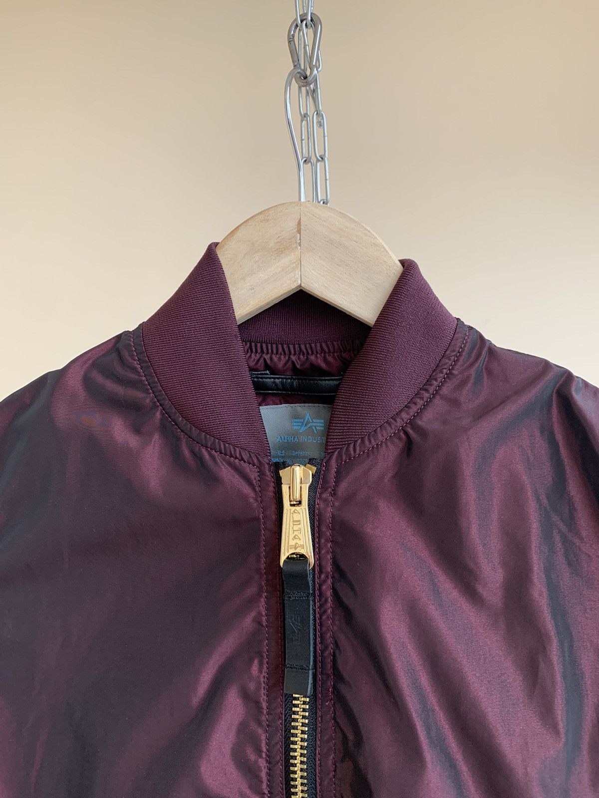 Alpha Industries Alpha Industries MA-1 Slim Fit VF PM Iridium Bomber Jacket Size XS / US 0-2 / IT 36-38 - 8 Thumbnail