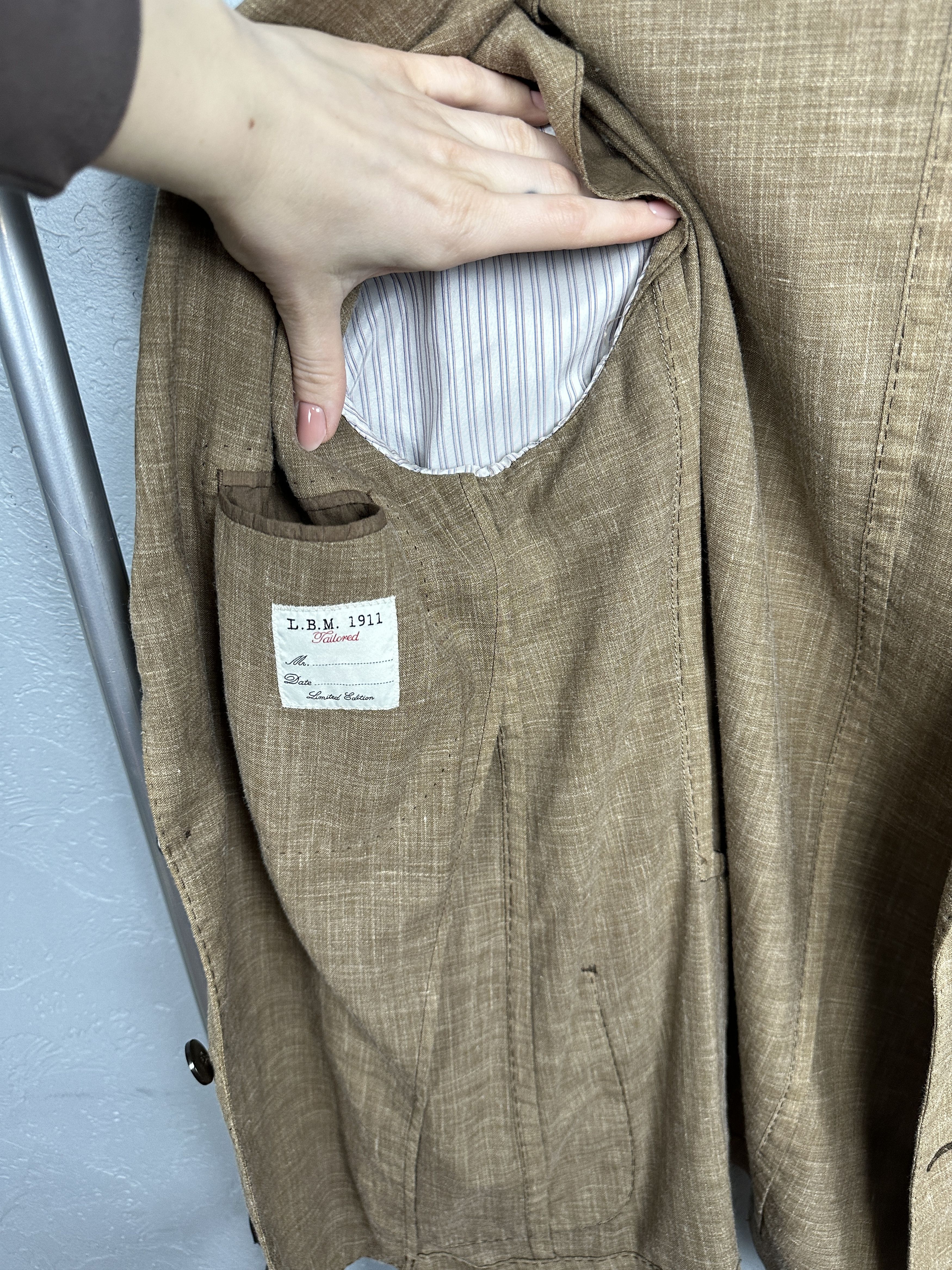 L.B.M. 1911 LBM 1911 Wool Linen Unlined Blazer Jacket L.B.M. Size 38R - 8 Thumbnail