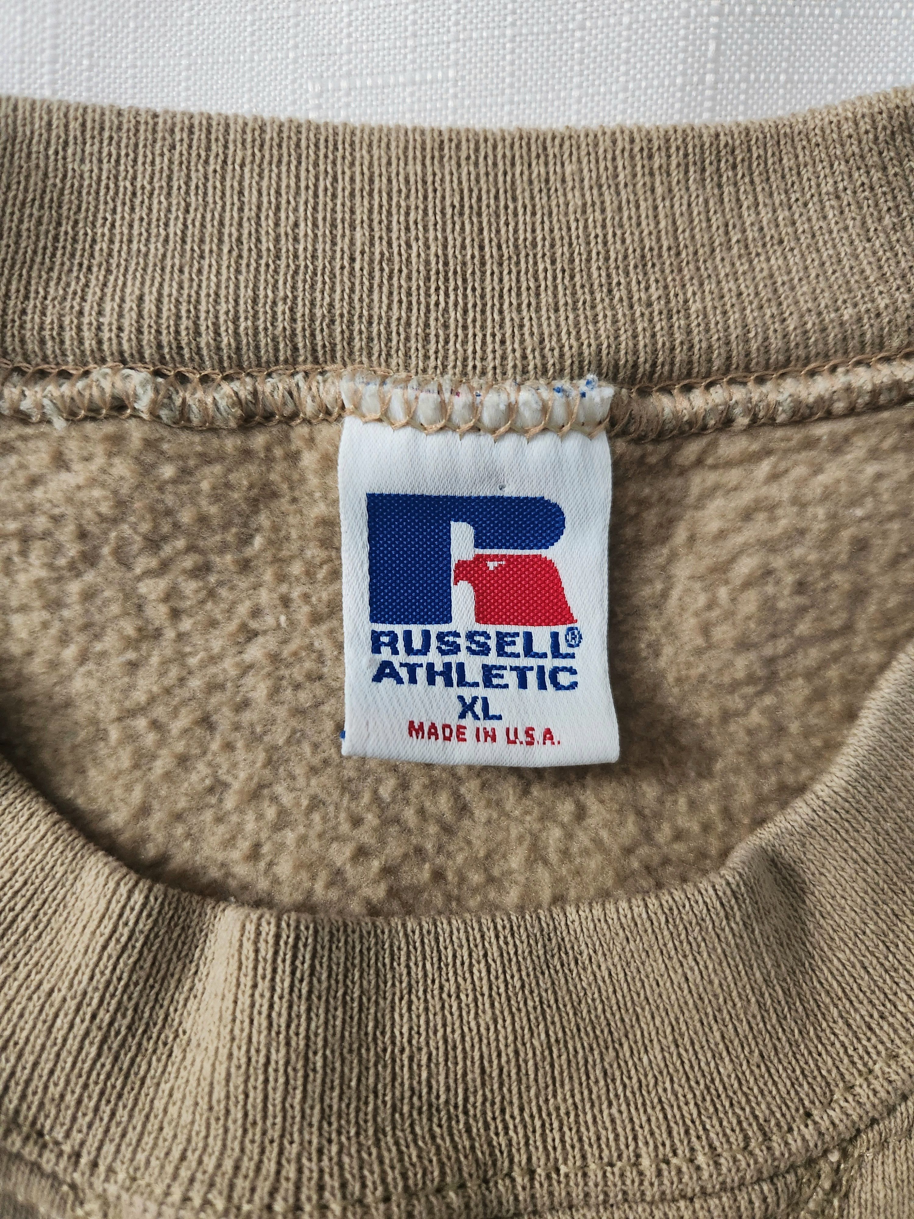 Russell Athletic × Vintage Russell Athletic Vintage Beige Crewneck 80s 90s USA Made Size US XL / EU 56 / 4 - 6 Thumbnail