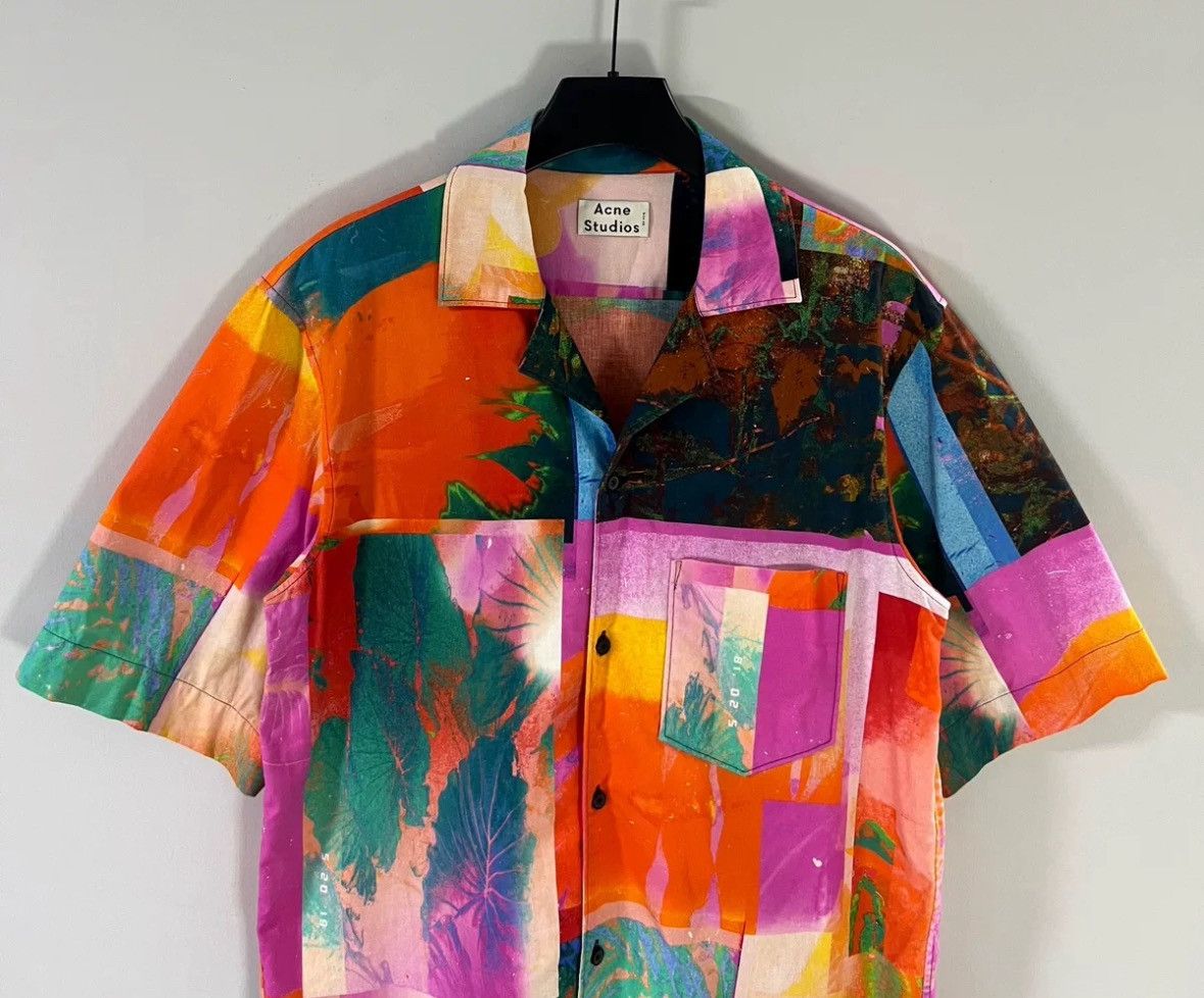 Acne Studios Acne Studios Plant Pattern Shirt Size US M / EU 48-50 / 2 - 3 Thumbnail