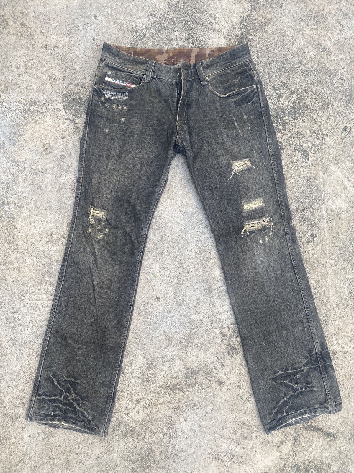 Japanese Brand × Nicole Club Flare Jeans Nicole Club Clawmark Distressed Bootcut Size US 32 / EU 48 - 3 Thumbnail