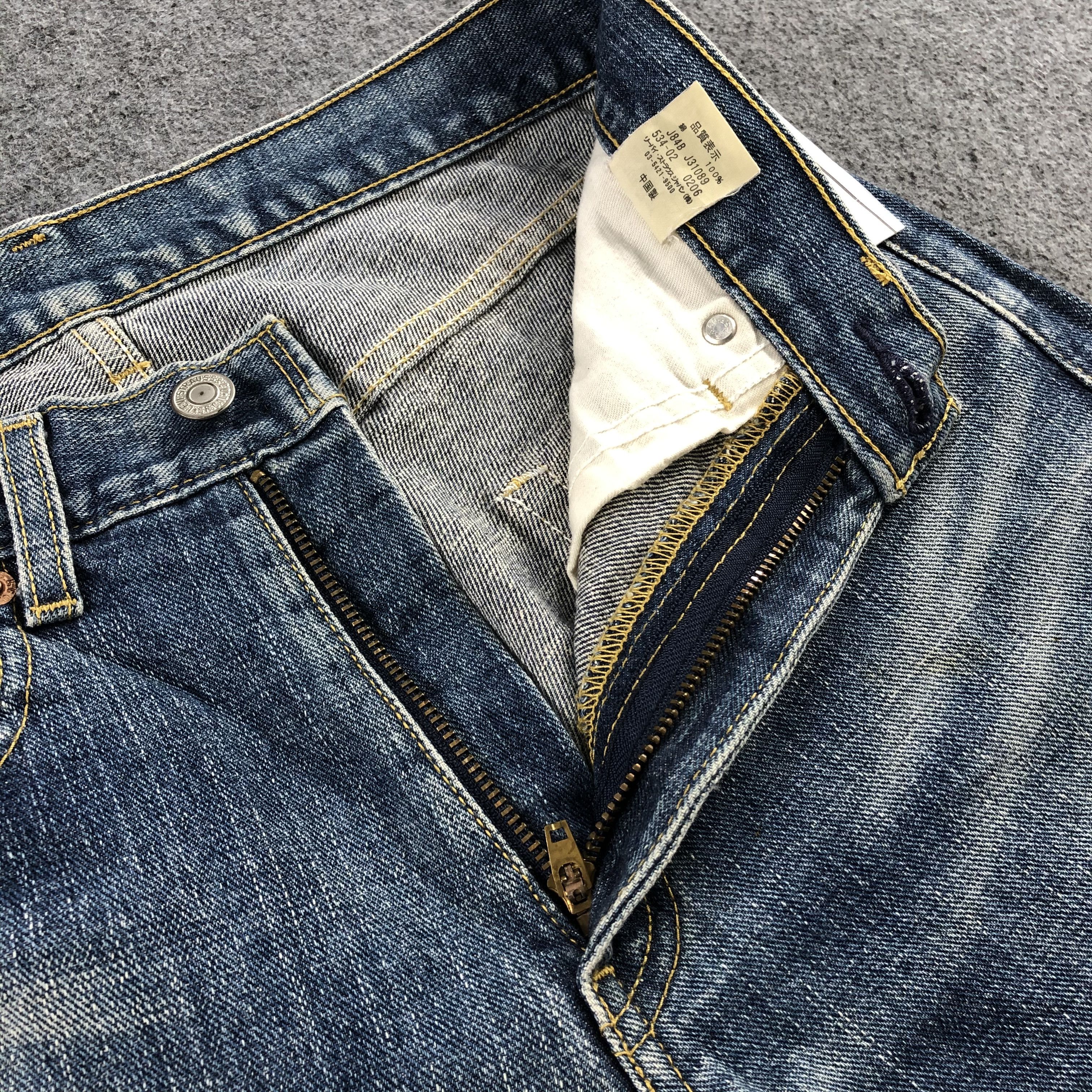 Levi's Vintage 90s Blue Wash Levis 534 Jeans-J1799 Size US 30 / EU 46 - 9 Thumbnail