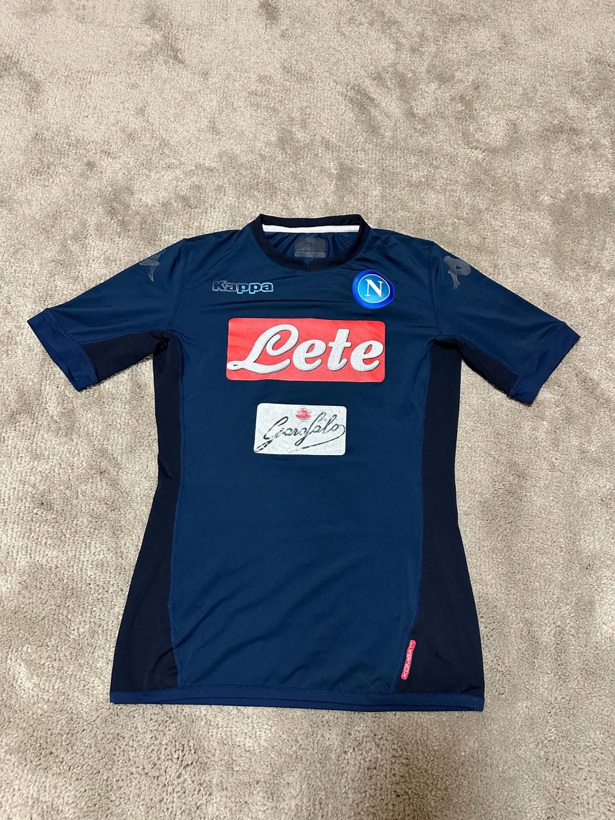 Kappa SSC NAPOLI 2017/18 THIRD FOOTBALL SHIRT KAPPA KOMBAT JERSEY Size US L / EU 52-54 / 3 - 1 Thumbnail