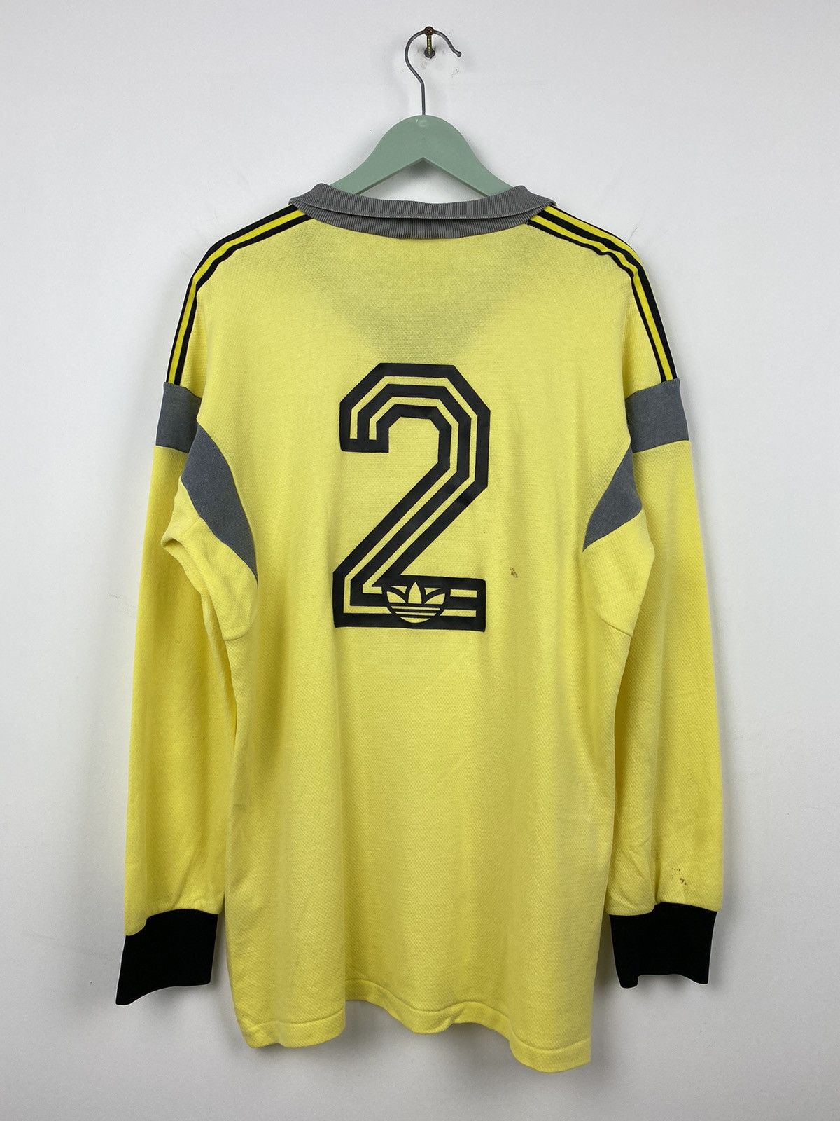 Adidas Vintage Adidas Winterthur 1980s #2 Ventex Soccer Jersey Size US L / EU 52-54 / 3 - 1 Thumbnail