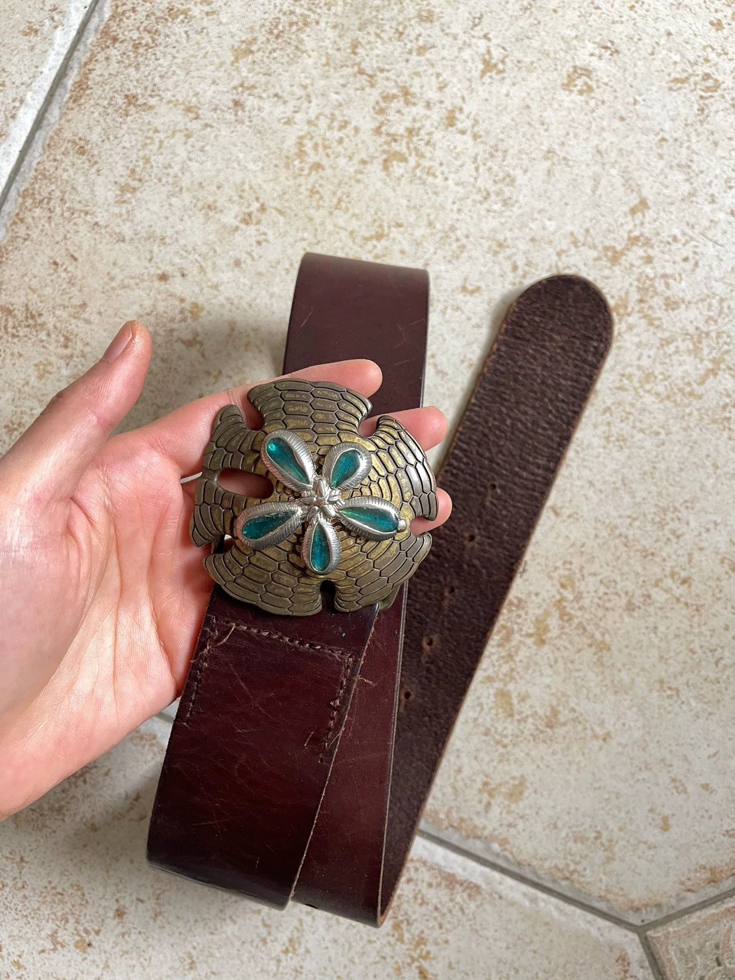 Diesel DIESEL Emerald Inlaid Belt Size ONE SIZE - 3 Thumbnail