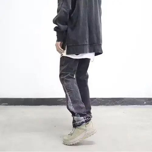 Japanese Brand × Jean Retro heavy industry yellow mud dyed bootcut jeans Size US 32 / EU 48 - 2 Thumbnail