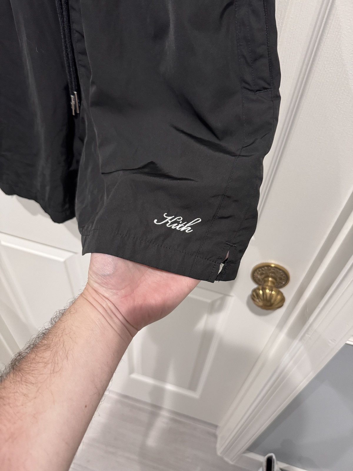 Kith Kith Black Nylon Script Active Shorts Size S (fits 28-32) Size US 30 / EU 46 - 4 Thumbnail