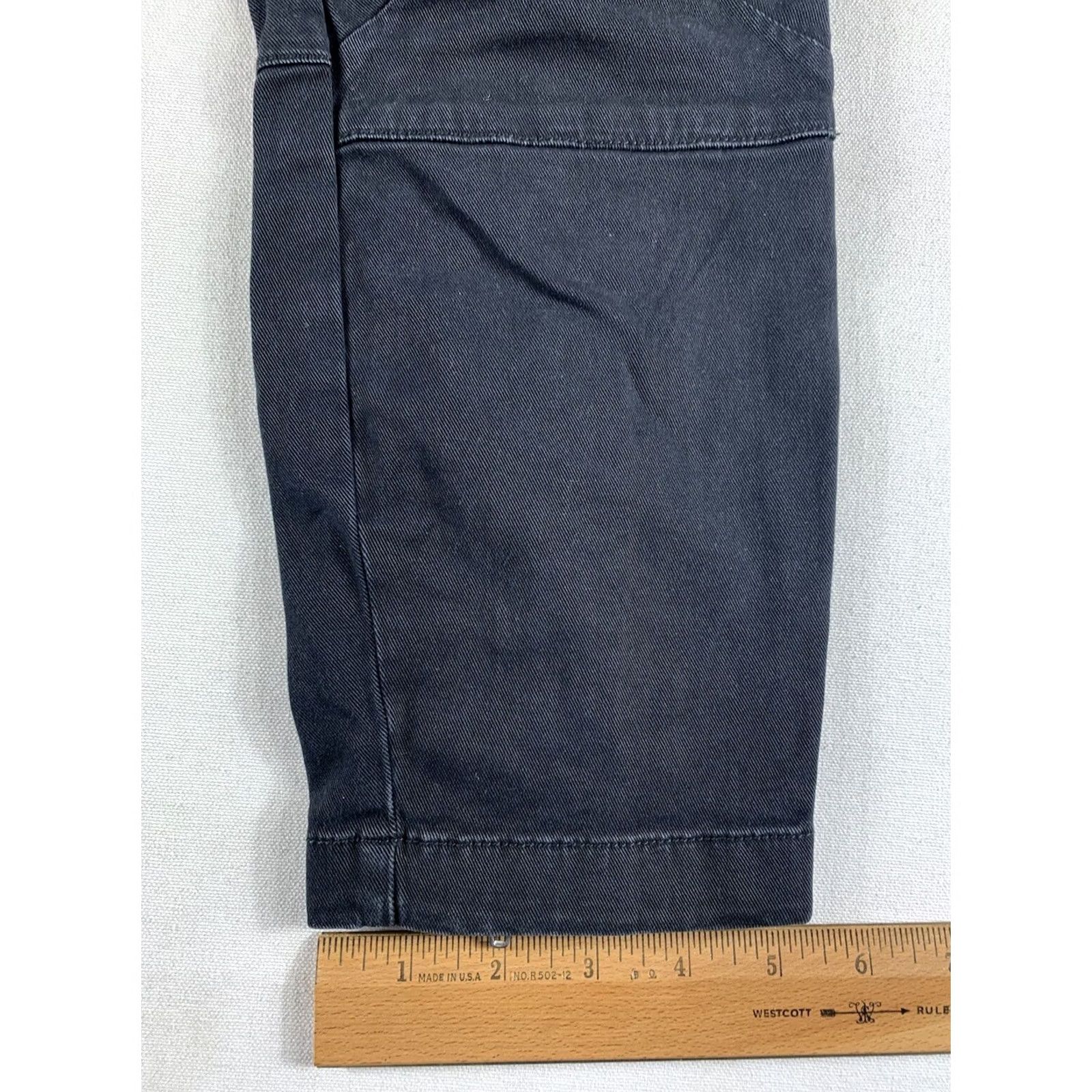 Vintage CURRENT ELLIOTT THE WESLAN PANT WOMENS 25 BLACK NWT REGULAR Capri Straight Flat Front 27x25 Boys Girls Mens Womens Size 42" / US 20 - 2 Thumbnail