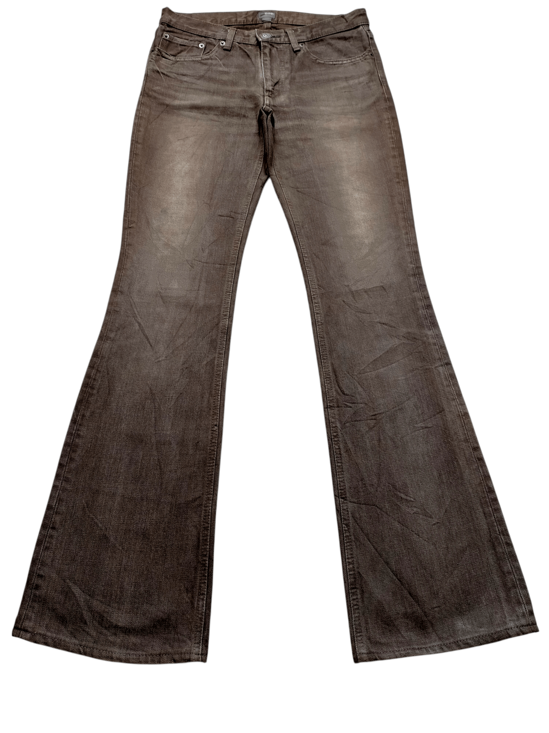 If Six Was Nine Flare Jeans D.M.G Domingo Boot cut Brown Denim Size US 29 - 1 Thumbnail