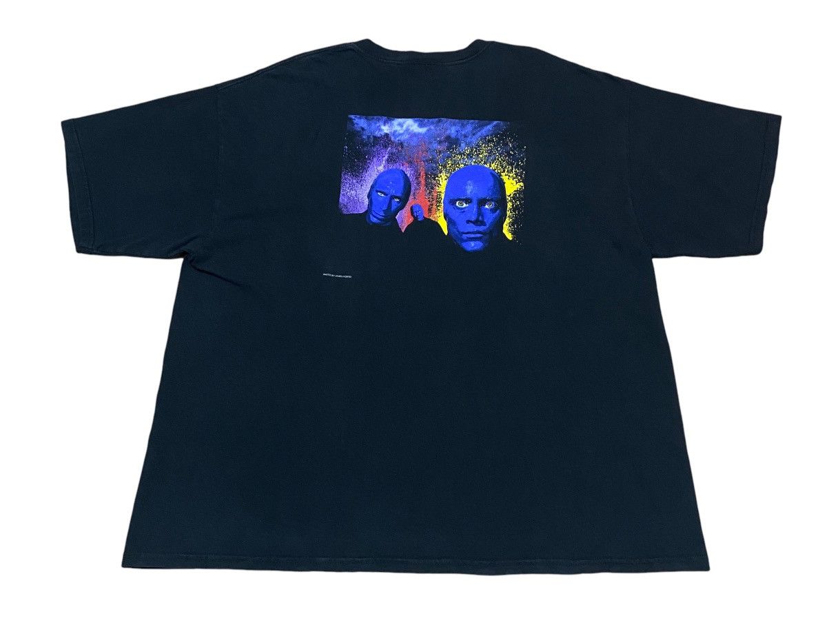 image of Band Tees Vintage Musical Blue Man Group T-Shirt 2000S in Black, Men's (Size 2XL)