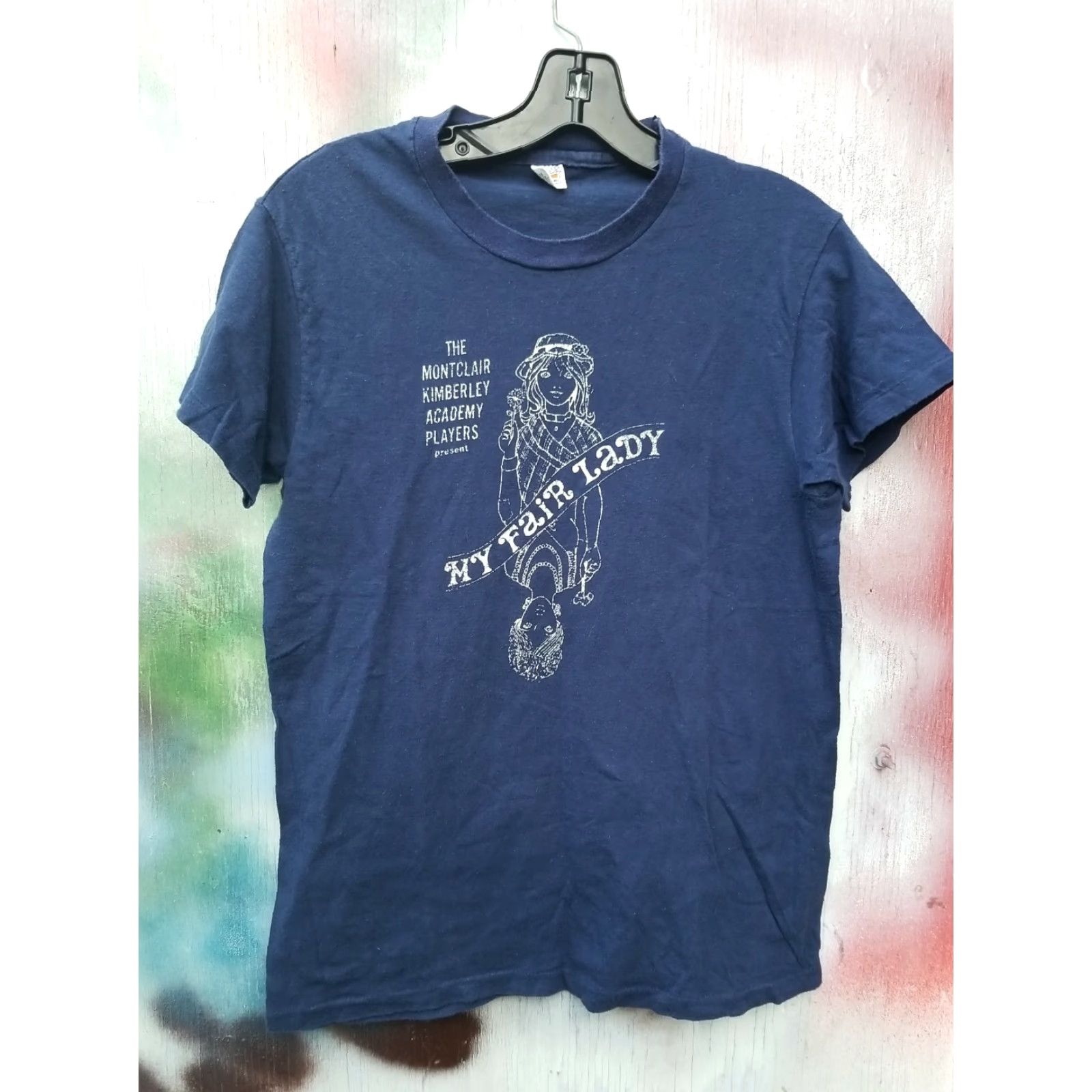 Hanes ORIGINAL 70s MY FAIR LADY broadway REX HARRISON T SHIRT medium jersey Shirt Adults Medium Blue) Size US M / EU 48-50 / 2 - 2 Thumbnail