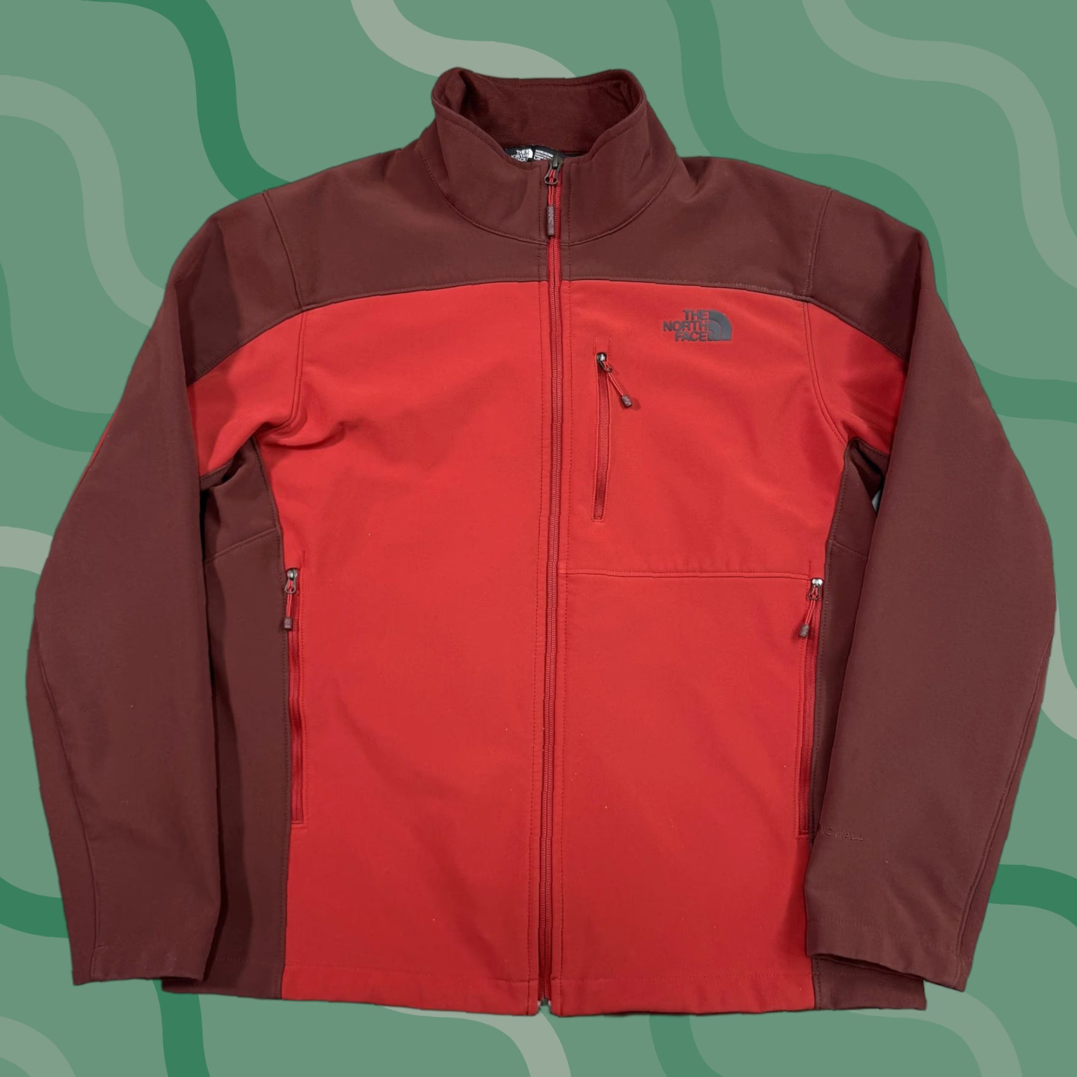 The North Face The North Face Jacket Mens Large Red Softshell Full Zip Outdoor Hiking Windbreaker Size US L / EU 52-54 / 3 - 1 Thumbnail