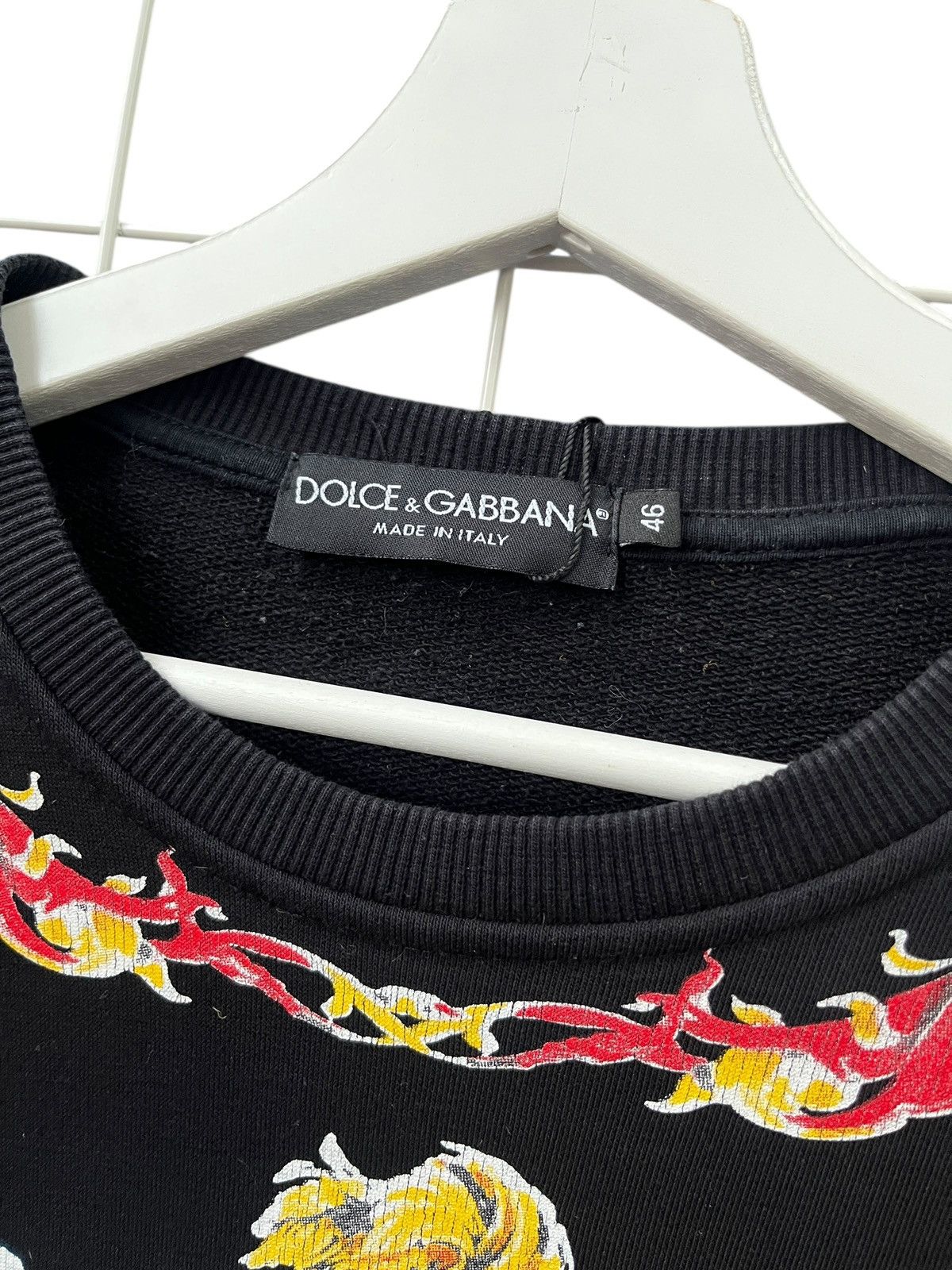 Dolce & Gabbana Dolce & Gabbana black sweatshirt Heraldic Sicilia print Size US S / EU 44-46 / 1 - 6 Thumbnail